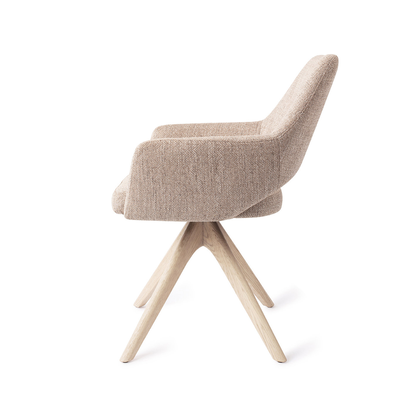 Jesper Home Esszimmerstuhl Yanai Biscuit Beach Revolve Eiche gebleicht