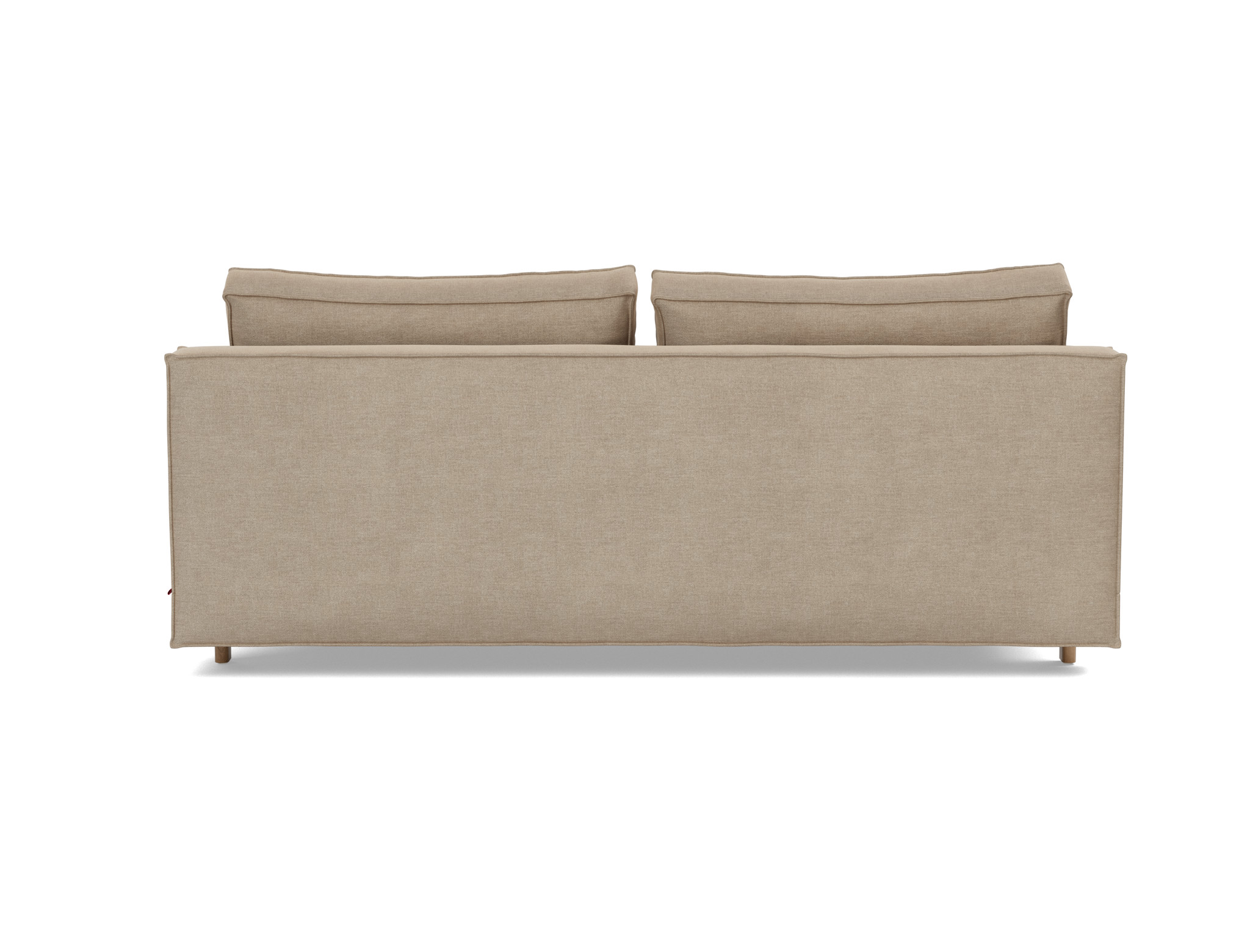 Schlafsofa Sly Flachgewebe Phobos 587-Mocha Beine Eiche