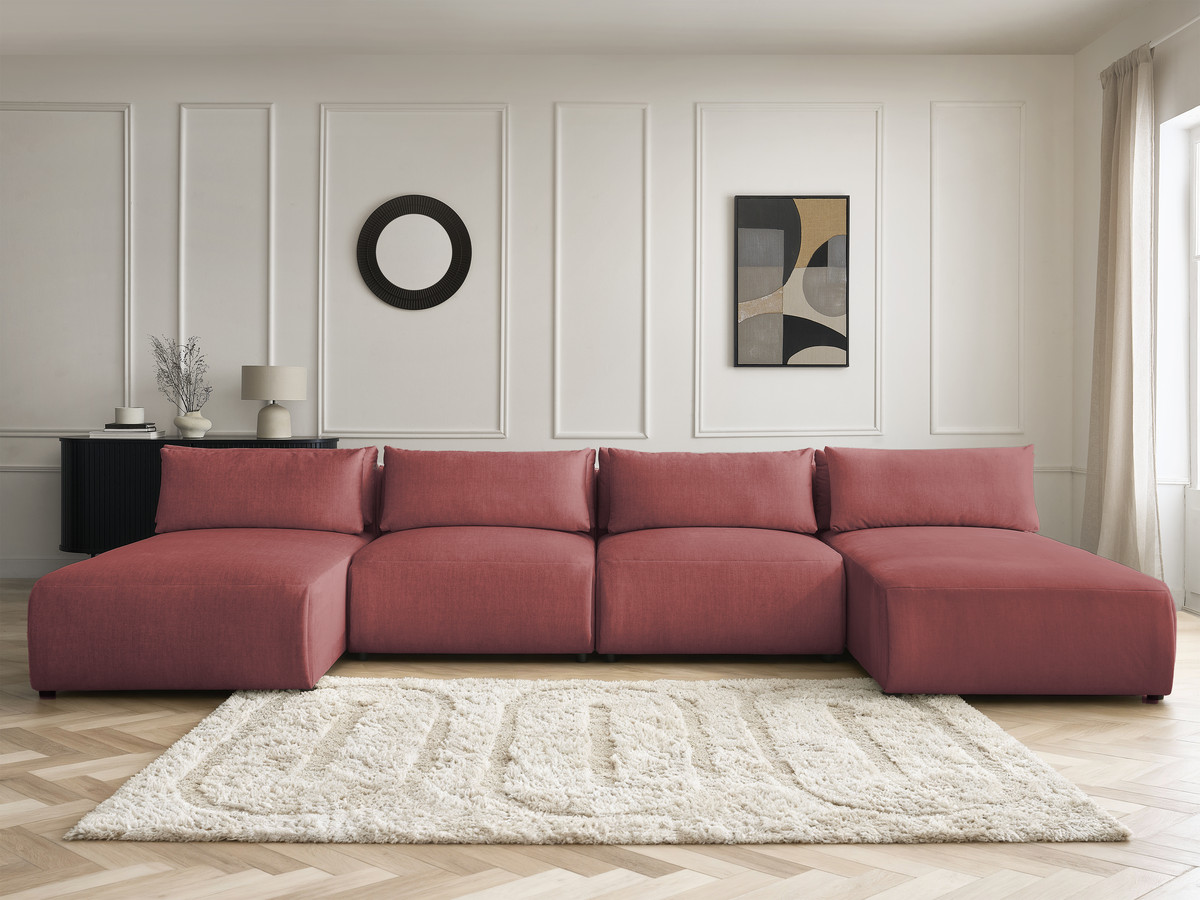 Bobochic Jana Wohnlandschaft Samt Orange
