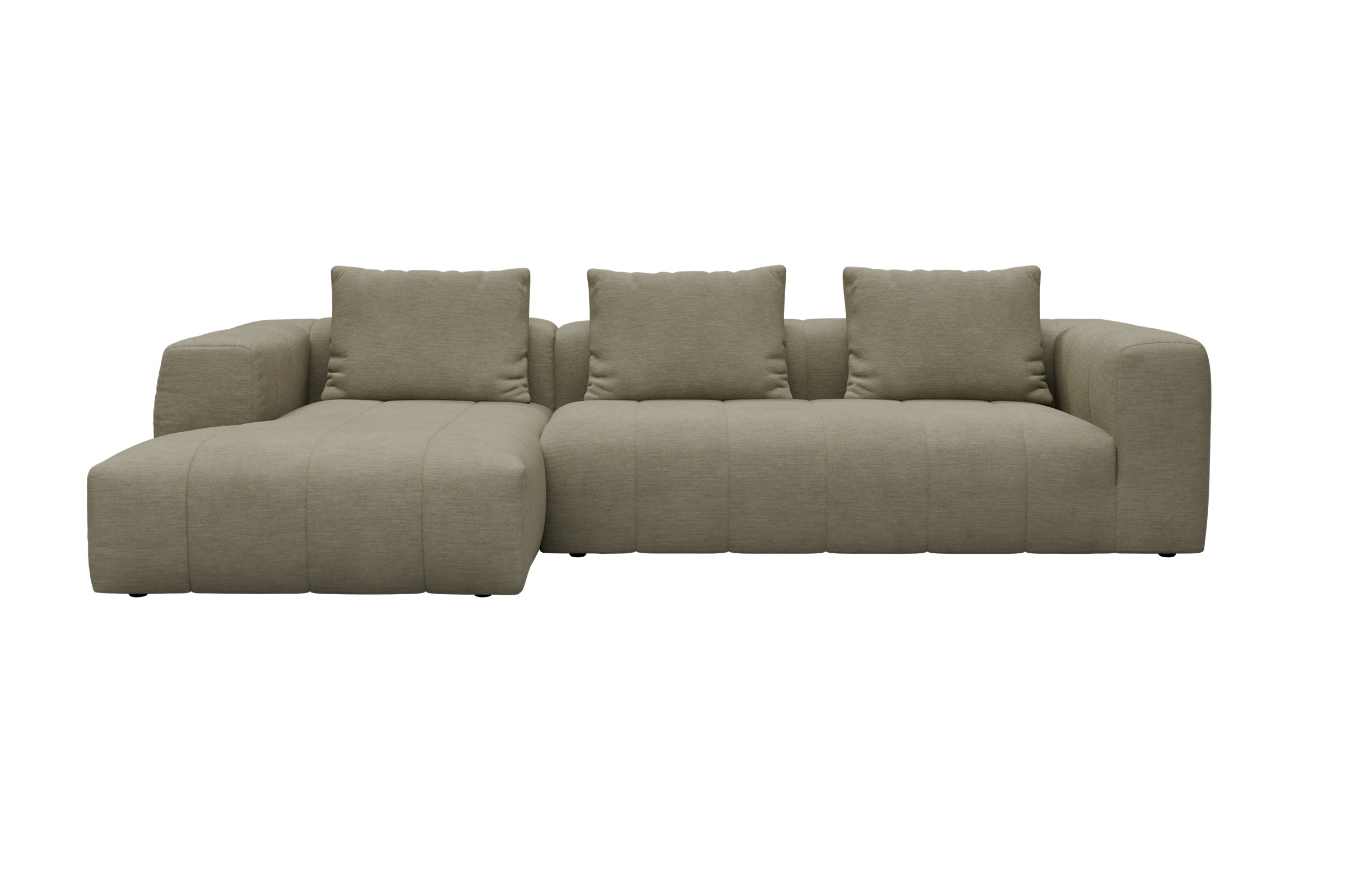 Hugo 2,5-Sitzer Armlehne rechts mit Chaiselongue Vivus-Dusty-Sand moebelfaktor