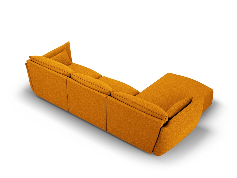 Cosmopolitan Design Ecksofa Matera 4-Sitzer Chenille Eden Senf Links