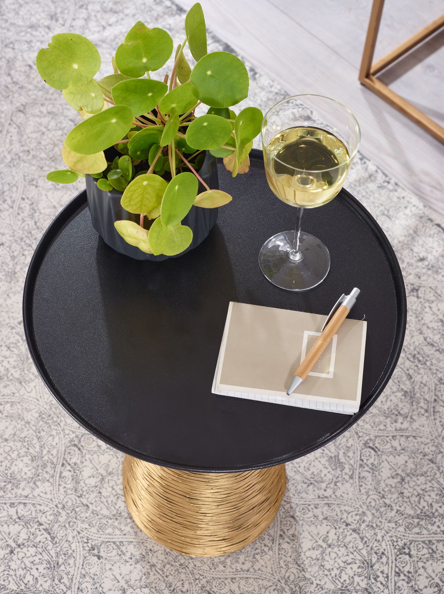 Beistelltisch Vogar Metall Gold Ø 40 cm
