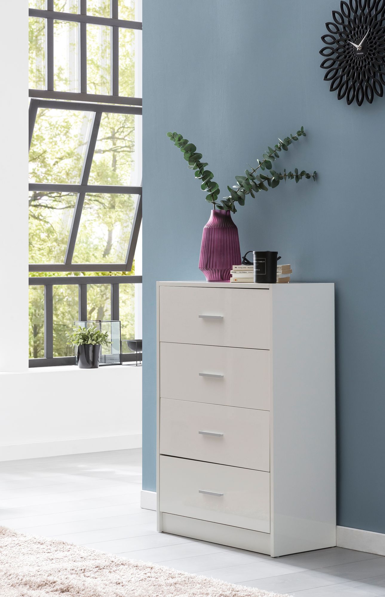 Kommode Kolind Weiß 60 × 30 × 90 cm