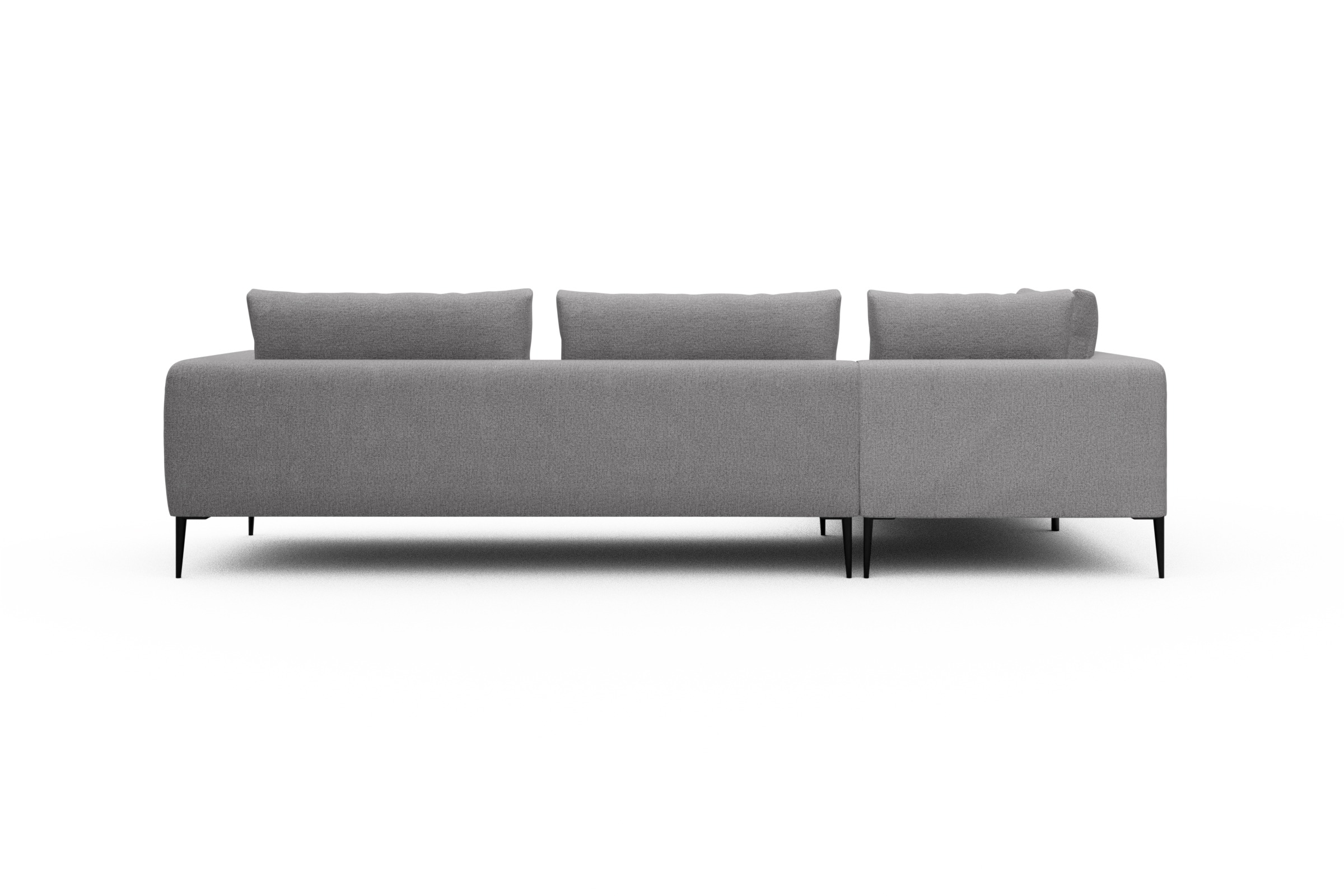 Ecksofa Paul Relax-Ecke rechts mit 3-Sitzer Sama-Grey