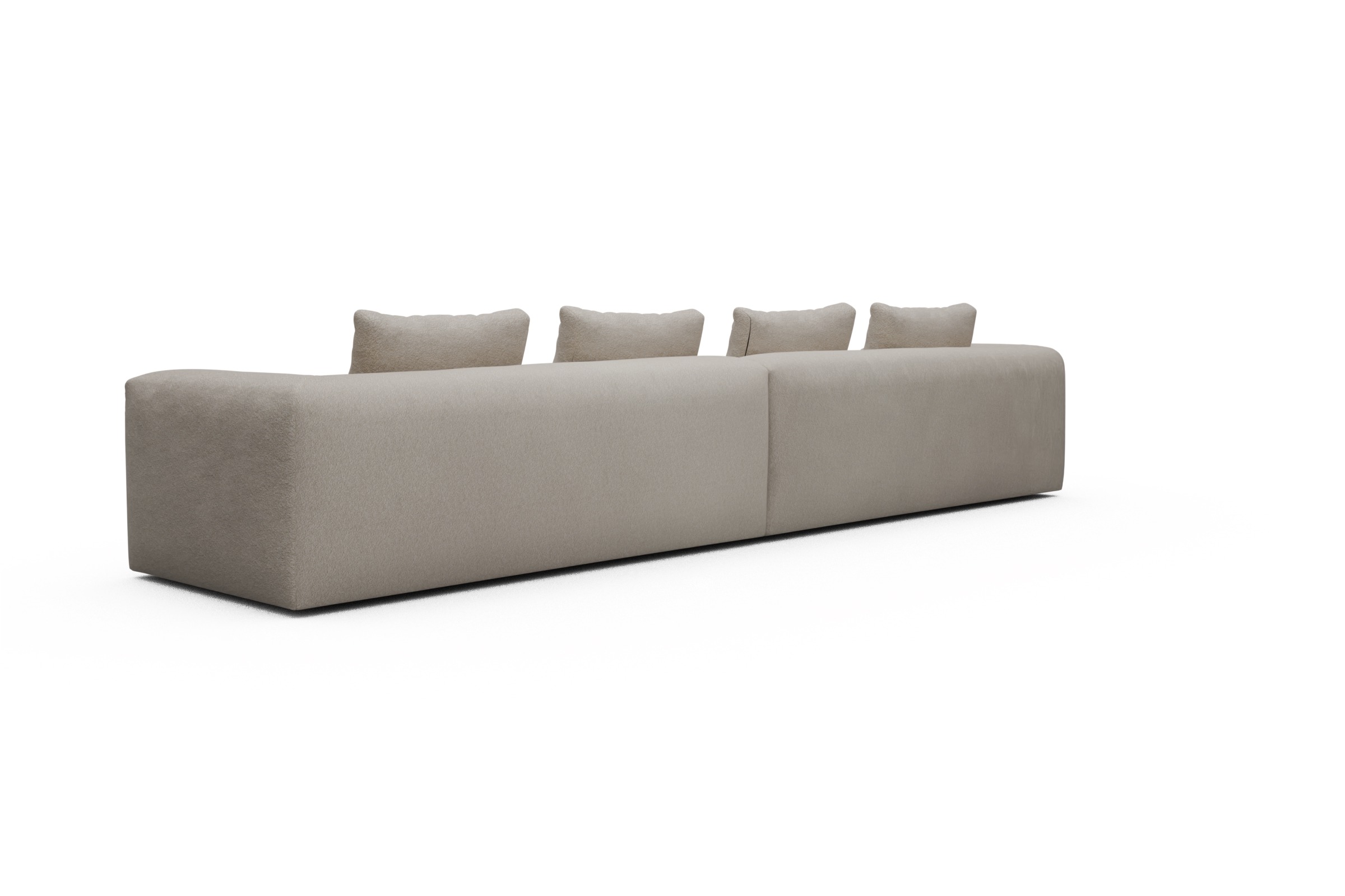 Sofa Modulares XXL Sofa Fred 5-Sitzer Aivi-Lace-Beige
