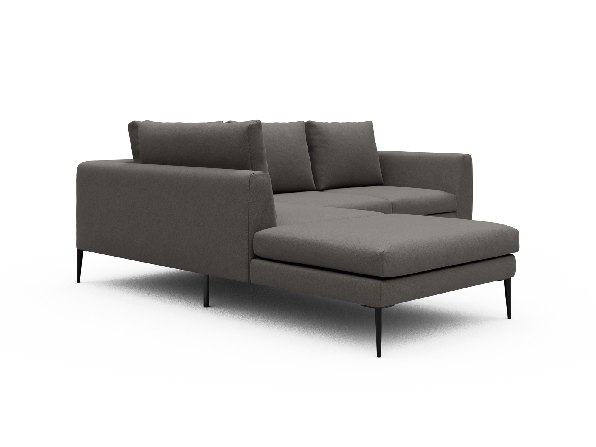Skandi Home Ecksofa Paul Relax-Ecke links mit 2-Sitzer Satya-Taupe moebelfaktor