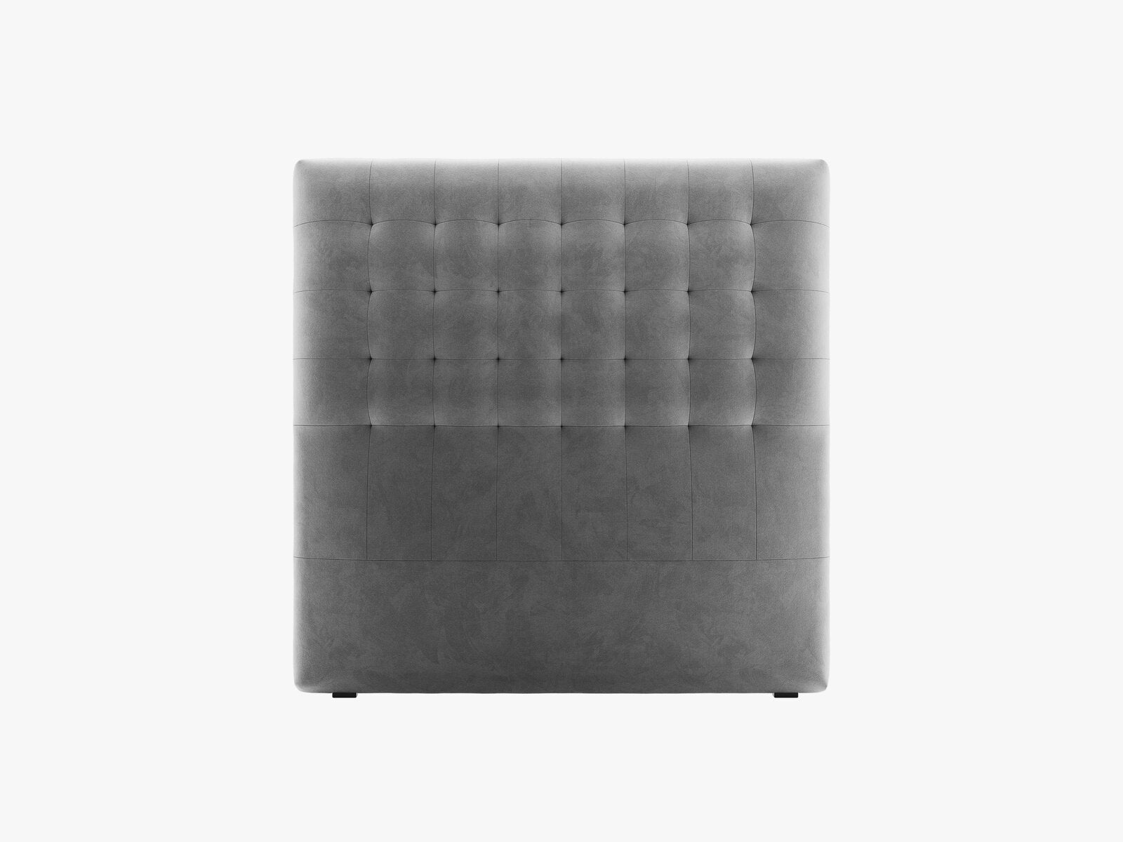 Micadoni Nova Samtiger Kopfteil 120 cm (H 120 cm) Samt Paris Grau 120x120