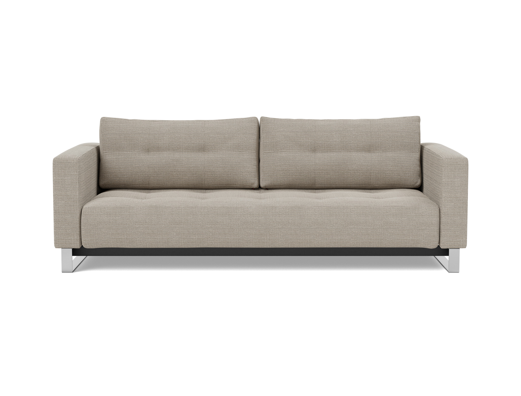 Schlafsofa Cassius D.E.L. Strukturierter Stoff Kenya 579-Gravel