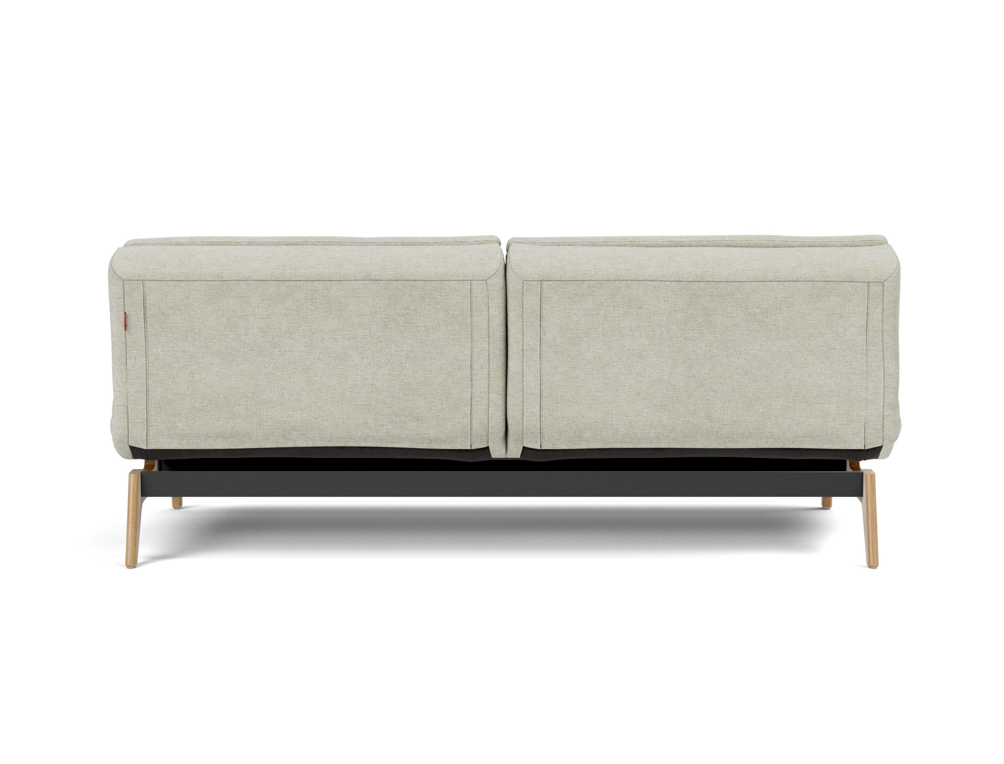 Schlafsofa Dublexo Flachgewebe Avella 280-Sand Beine Eiche