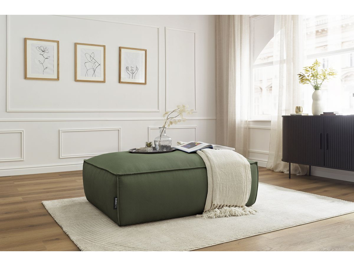 Bobochic Boheme Pouf Cordsamt Grün