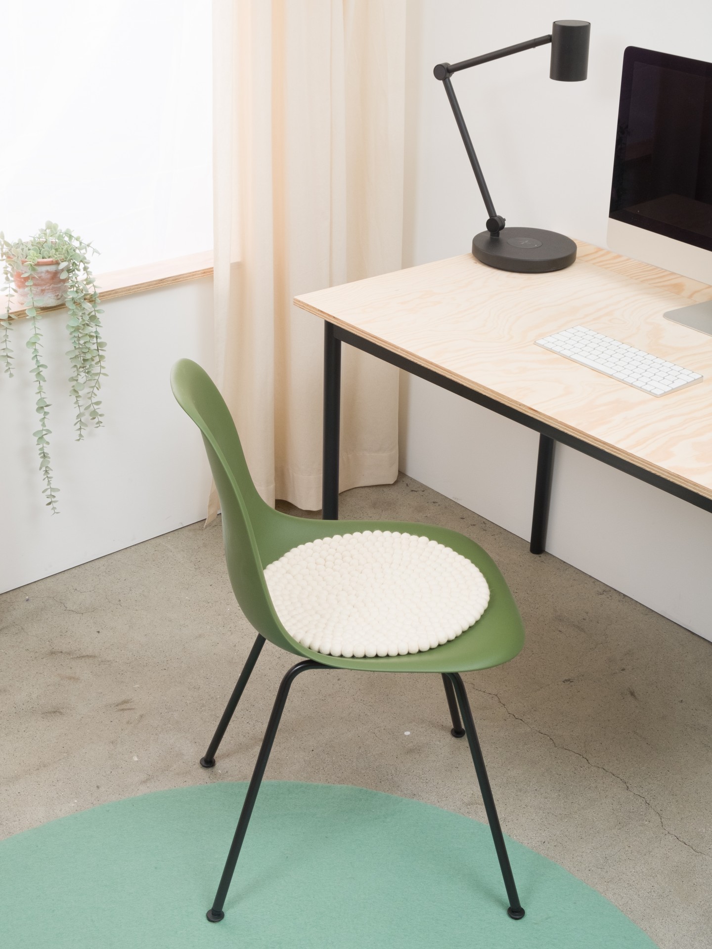 myfelt Linea - Filzkugel Sitzauflage rund