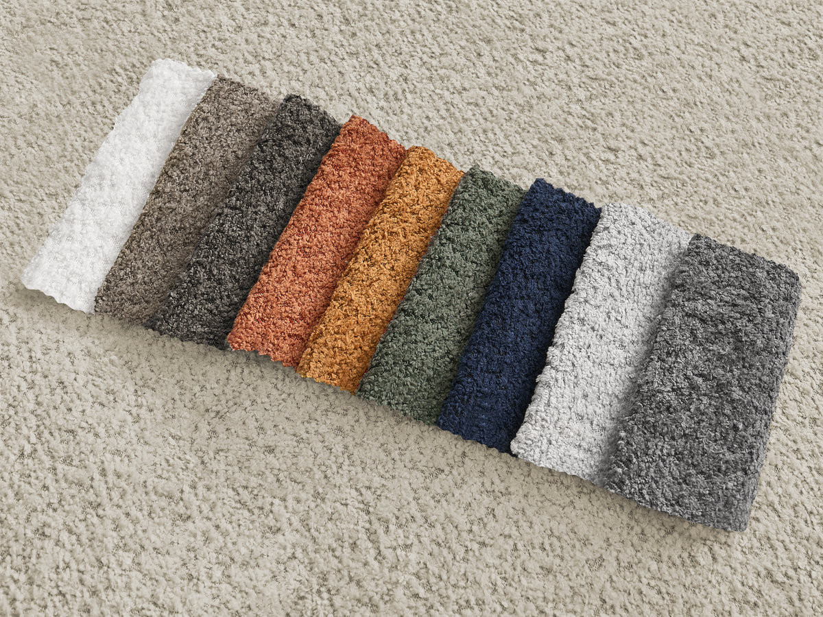 Bobochic Montaigne Ecksofa mit Schlaffunktion und Bettkasten 288 × 196 cm Bouclé-Stoff Beige Ecke links
