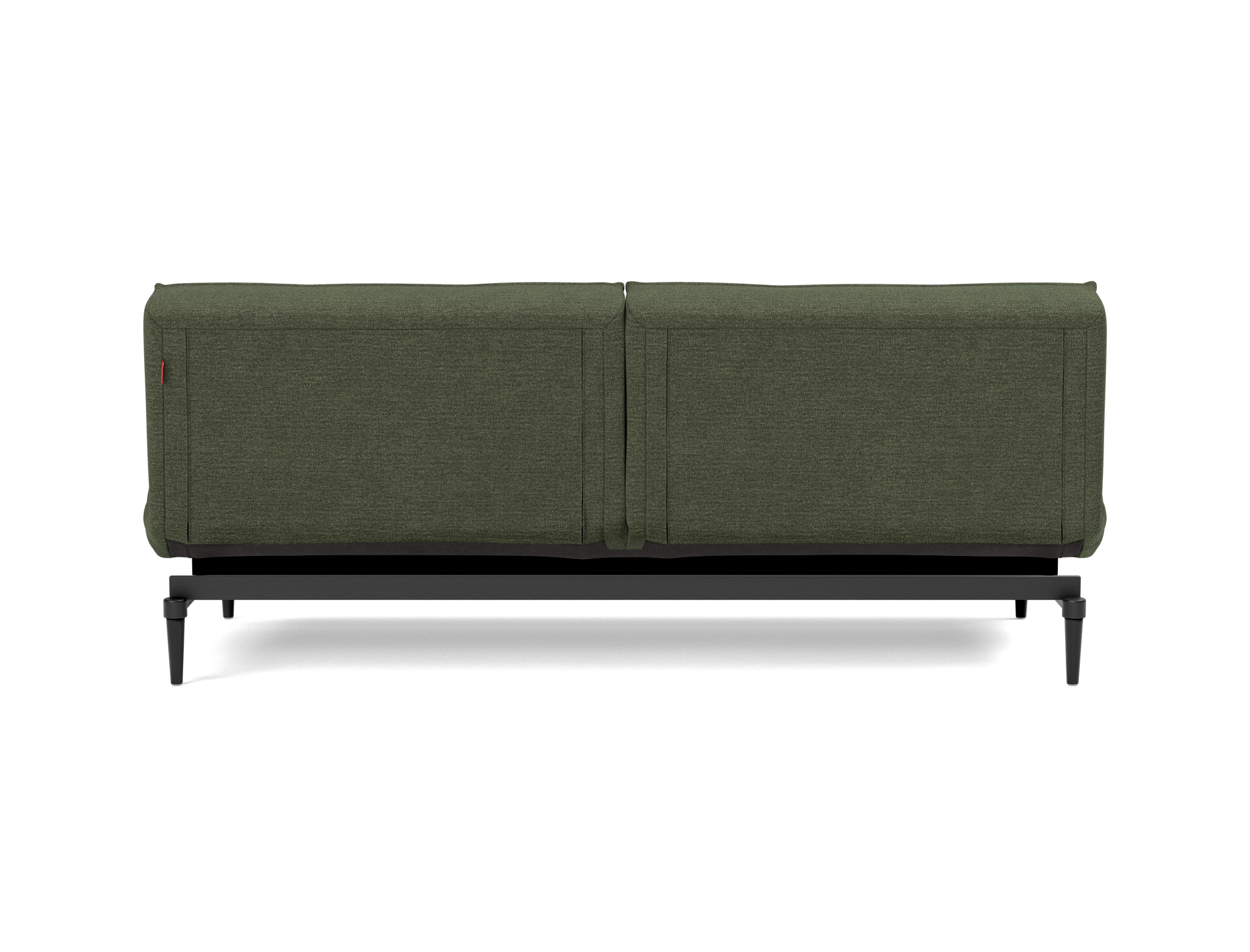 Schlafsofa Splitback Strukturierter Stoff Taura 353-Forest Beine Styletto Eiche schwarz