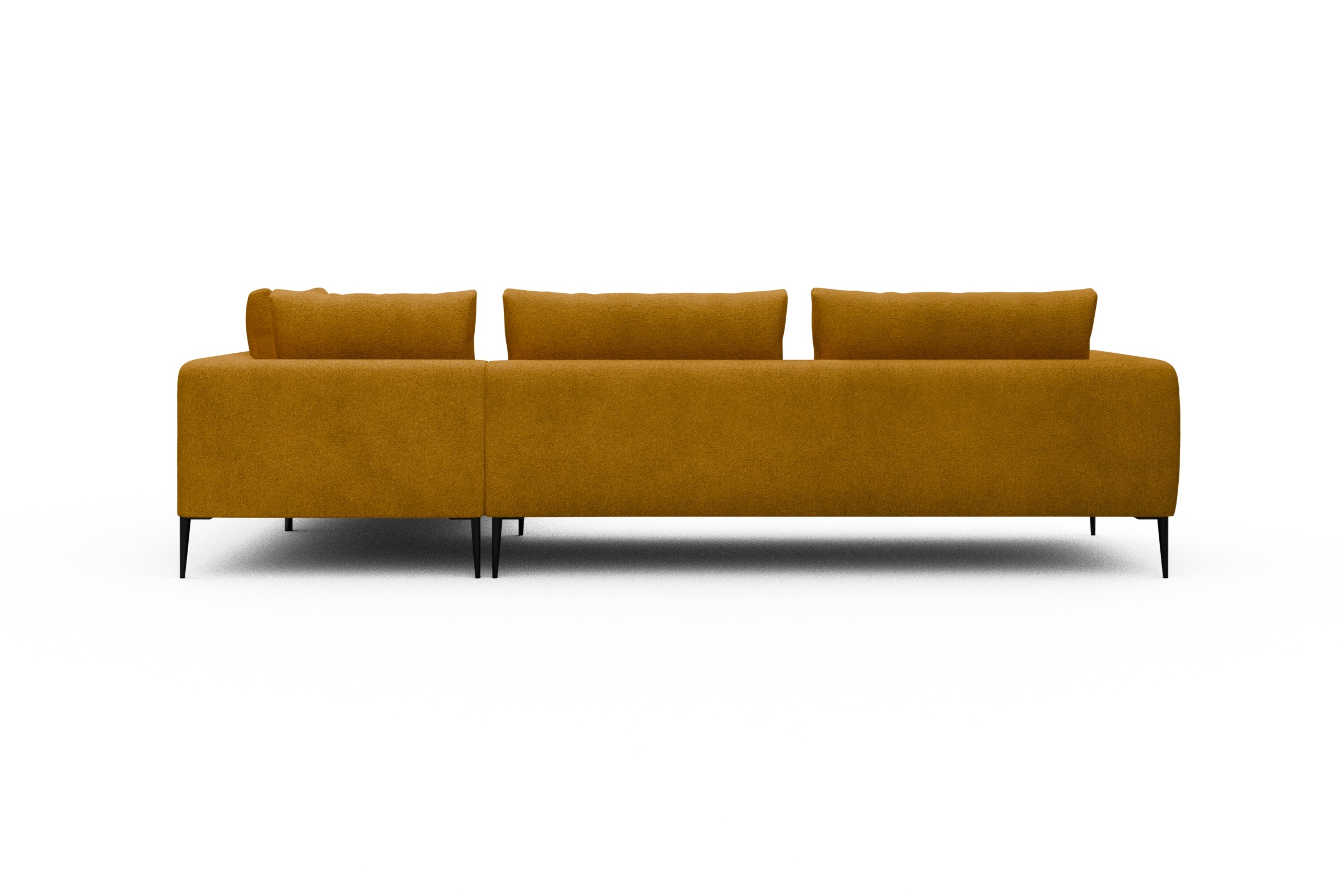Ecksofa Paul Relax-Ecke links mit 3-Sitzer Boucle-Ochre