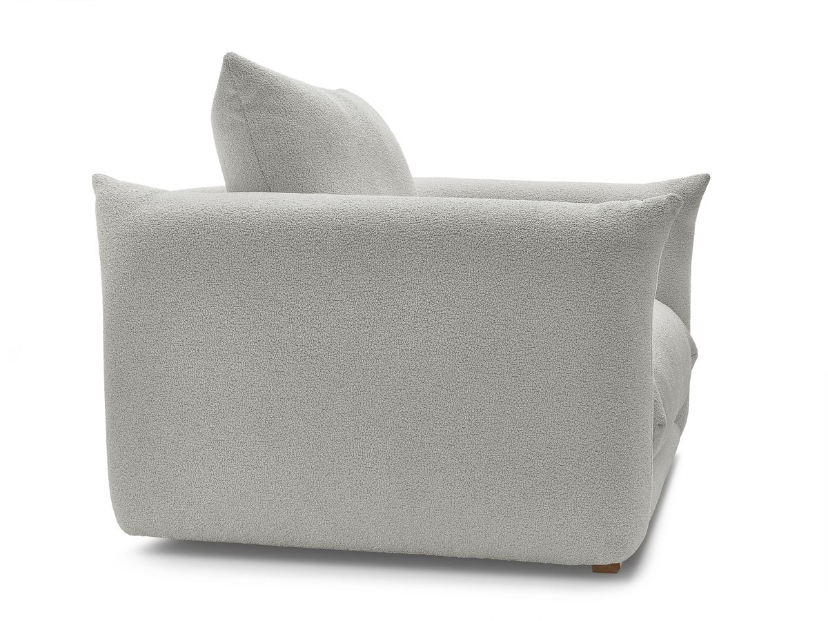 Bobochic Ernest Sessel Bouclé-Stoff Hellgrau