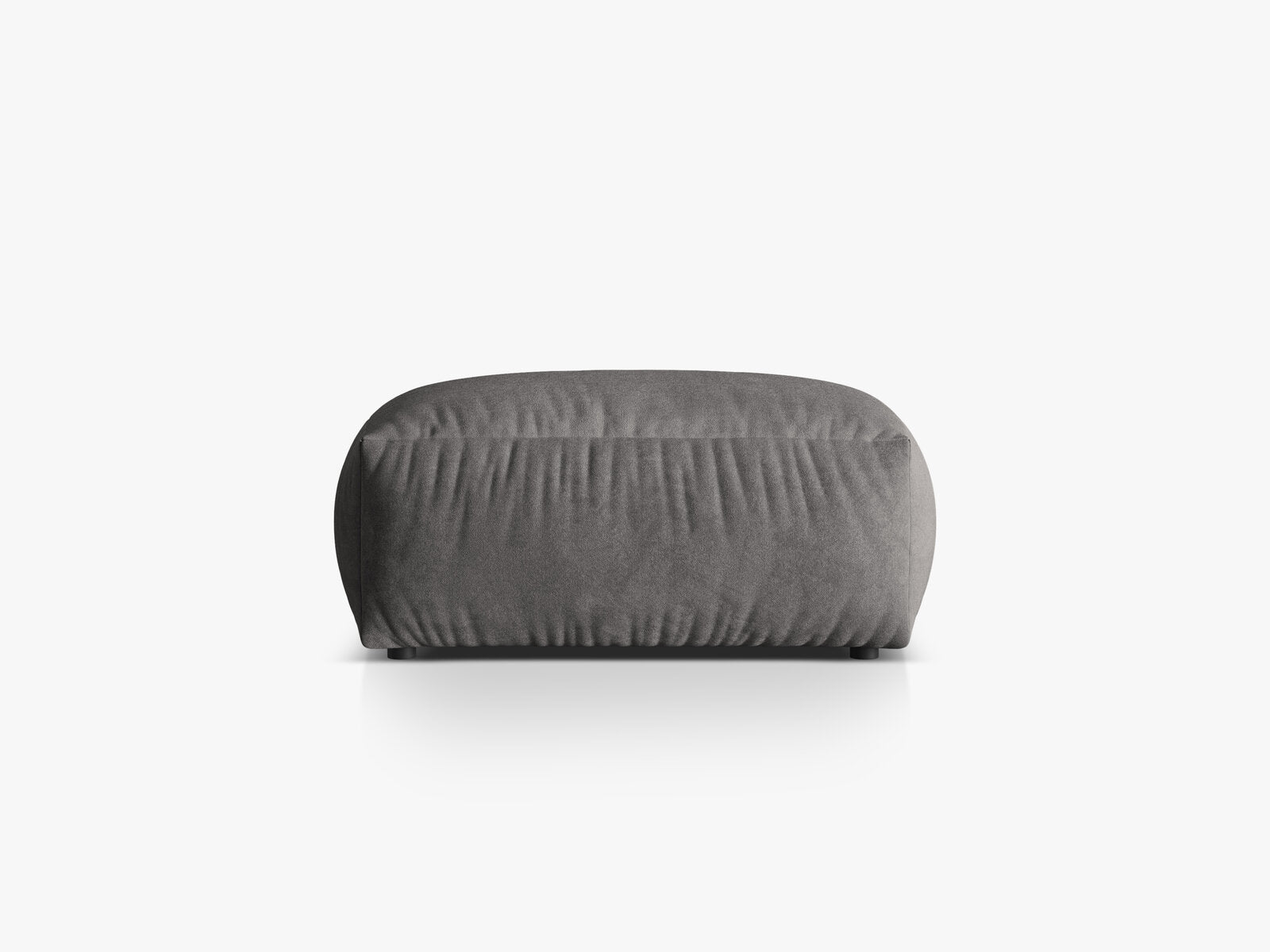 Micadoni Hocker Martina 1-Sitzer Samt Vogue Grau