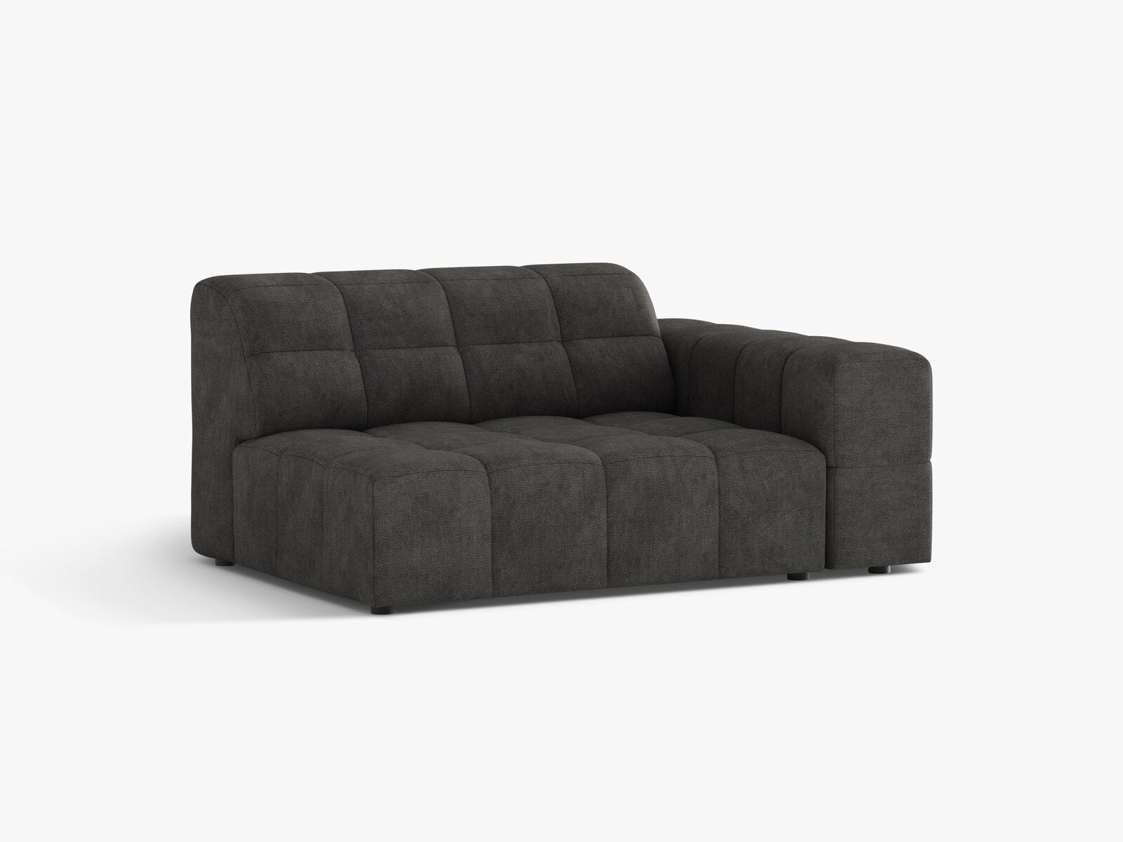 Micadoni Jennifer Sofamodul XL Rechts Chenille Eden Dunkelgrau