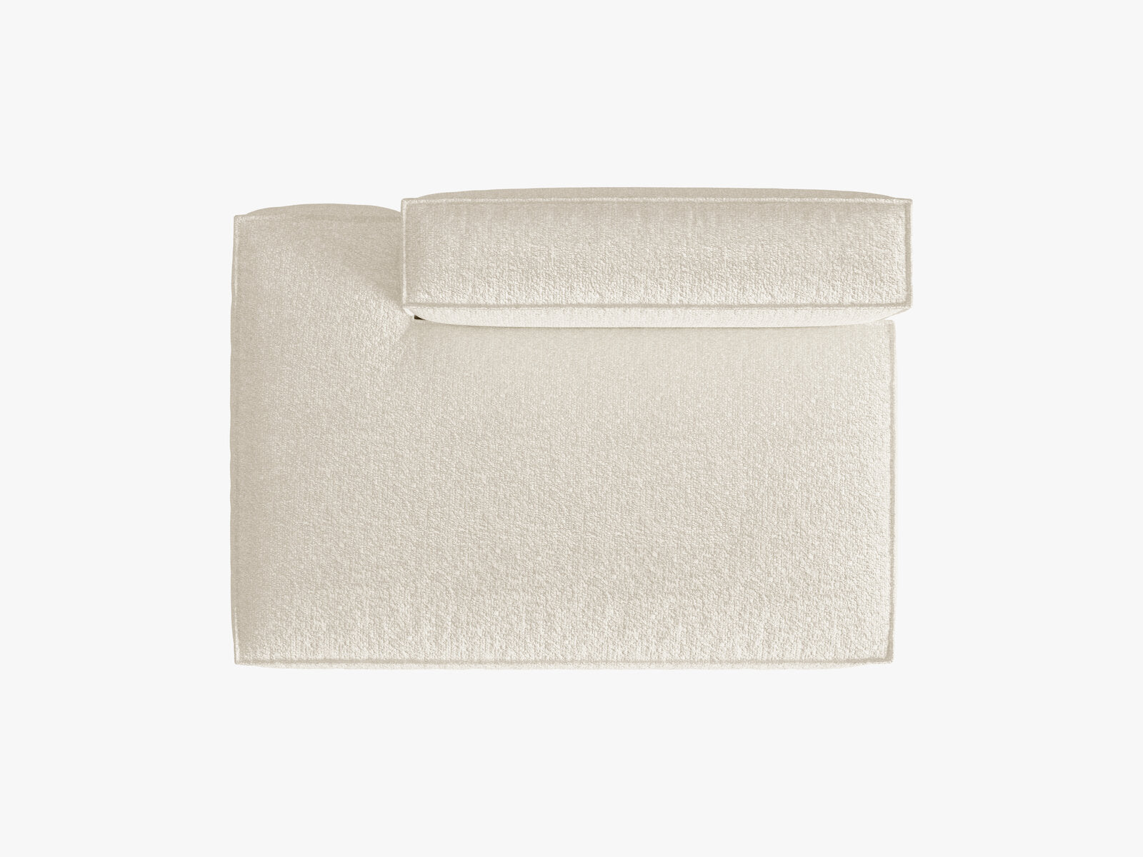 Micadoni Modul Nuria 3-Sitzer Links Boucle Elfenbein
