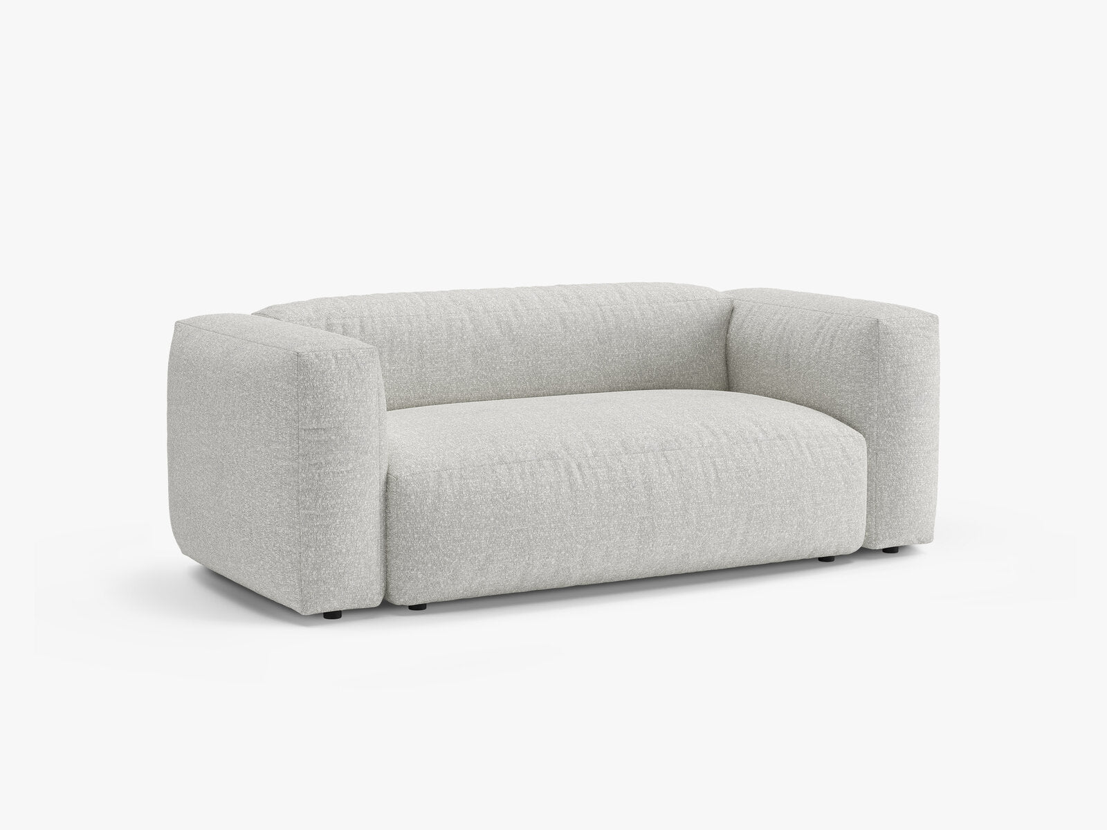 Micadoni Martina Sofa 2-Sitzer Boucle Monet Grau Beige Melange