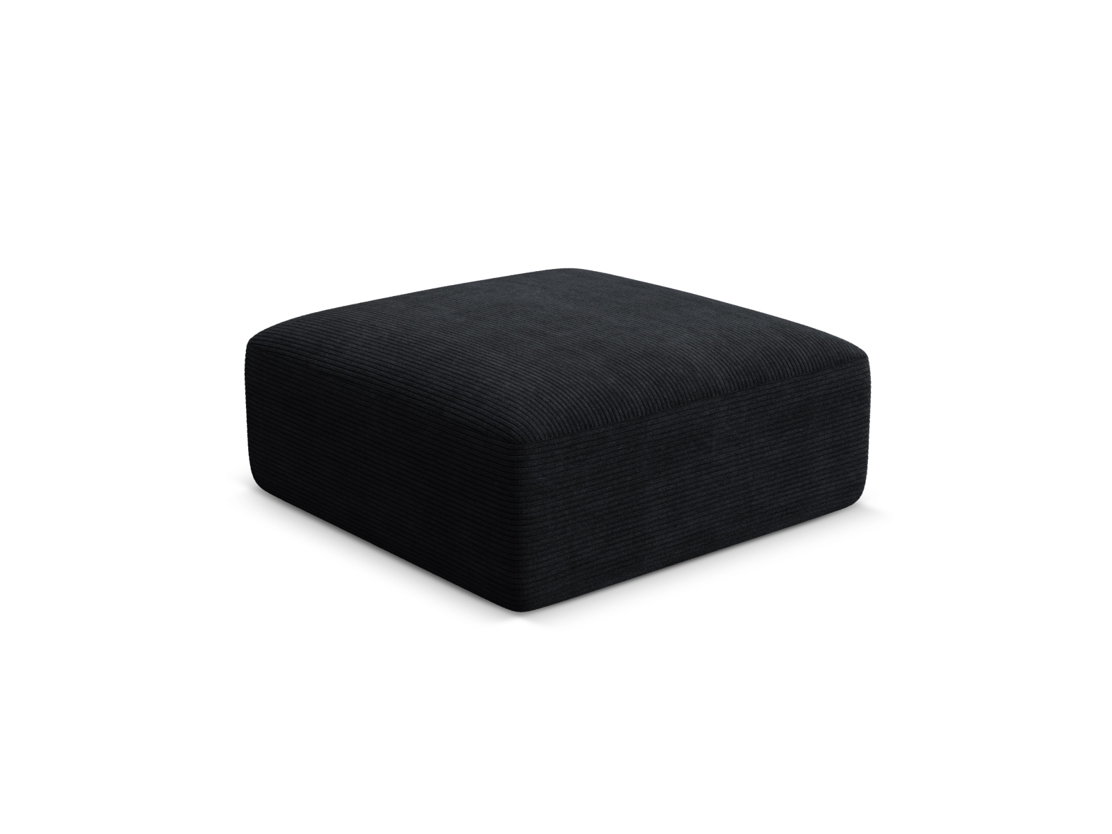 Cosmopolitan Design Pouf Campi Kord Lincoln D Schwarz