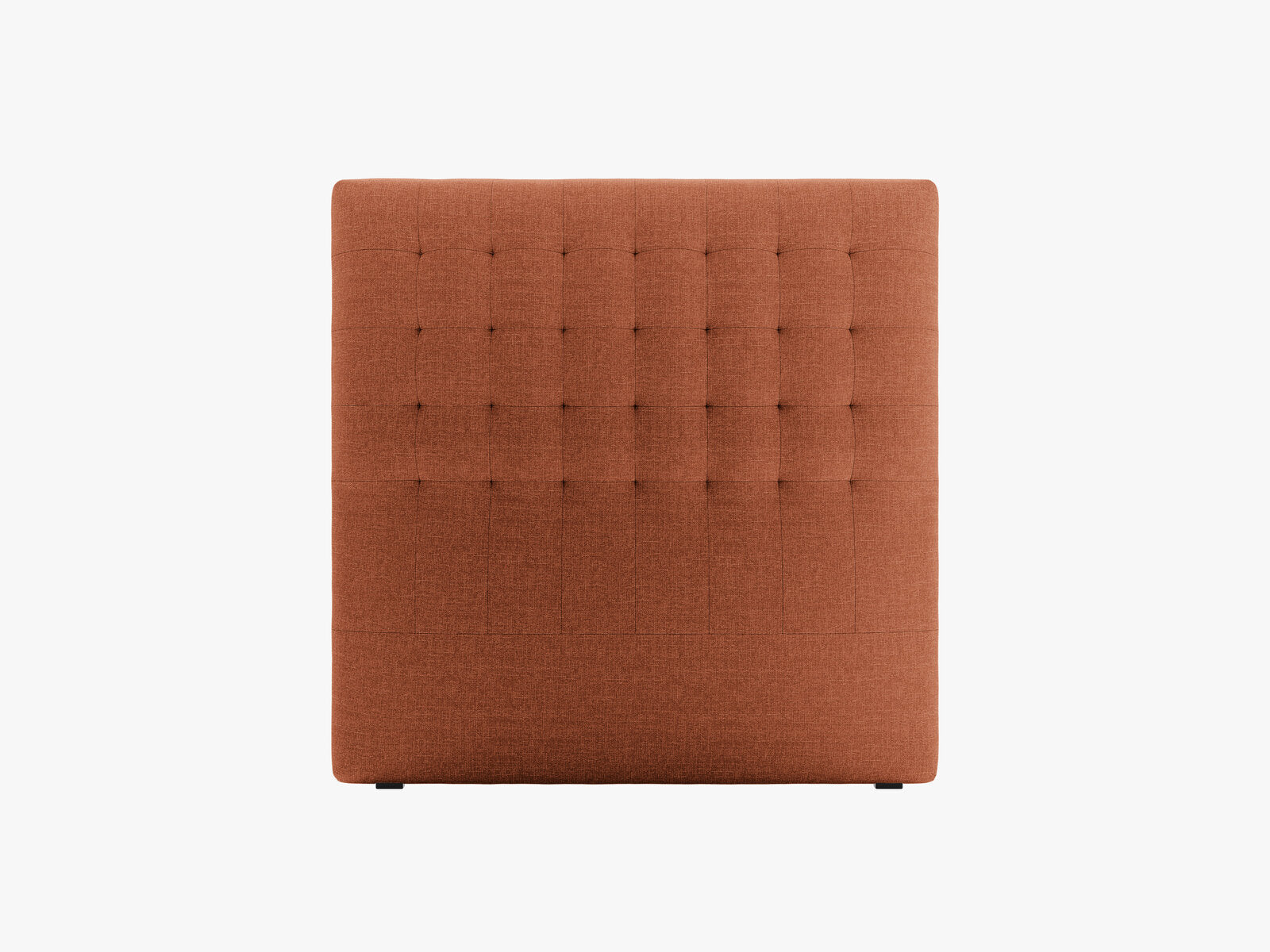 Micadoni Nova Samtiger Kopfteil 120 cm (H 120 cm) Strukturierter Stoff Liberty Ziegel 120x120