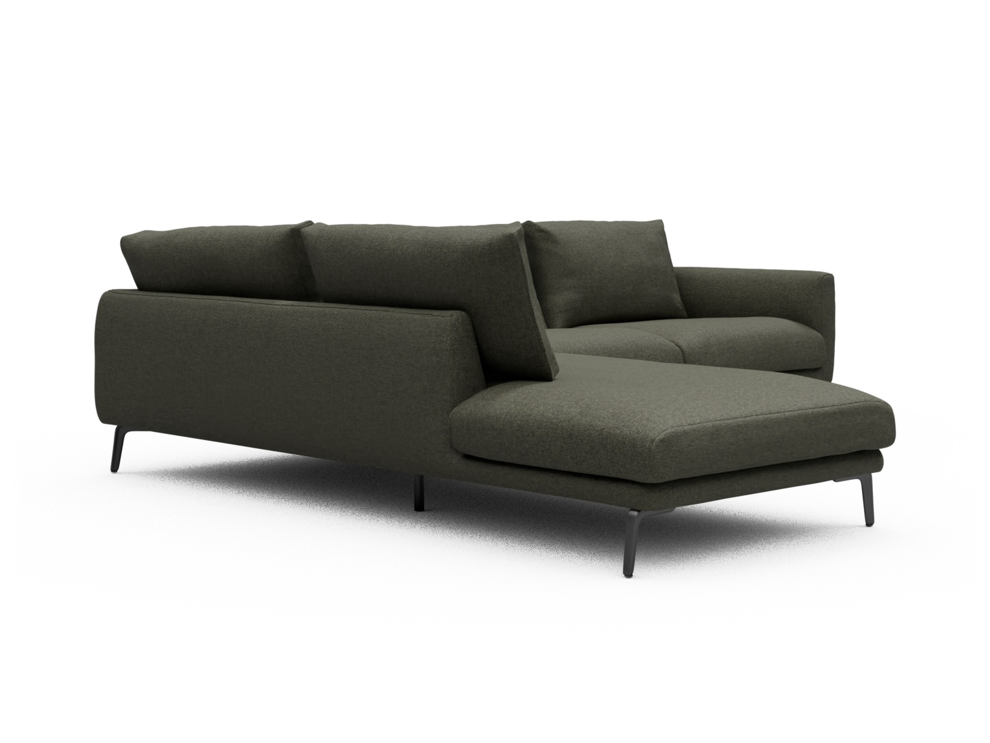 Skandi Home Ecksofa Karl Relax-Ecke links mit 2,5-Sitzer Sama-Winter-Moss moebelfaktor