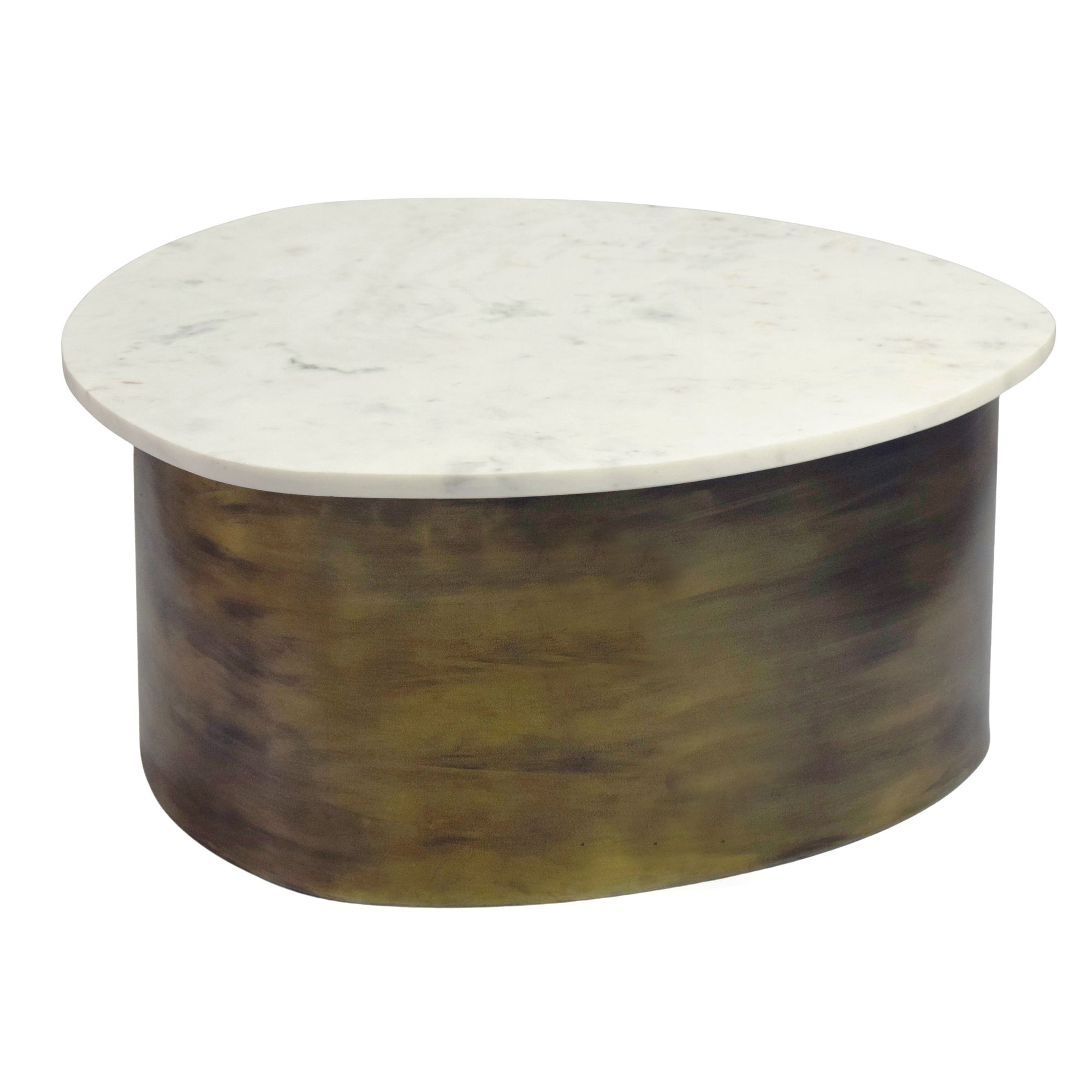 Couchtisch Kjollefjord Marmor Gold 63 × 63 × 30 cm