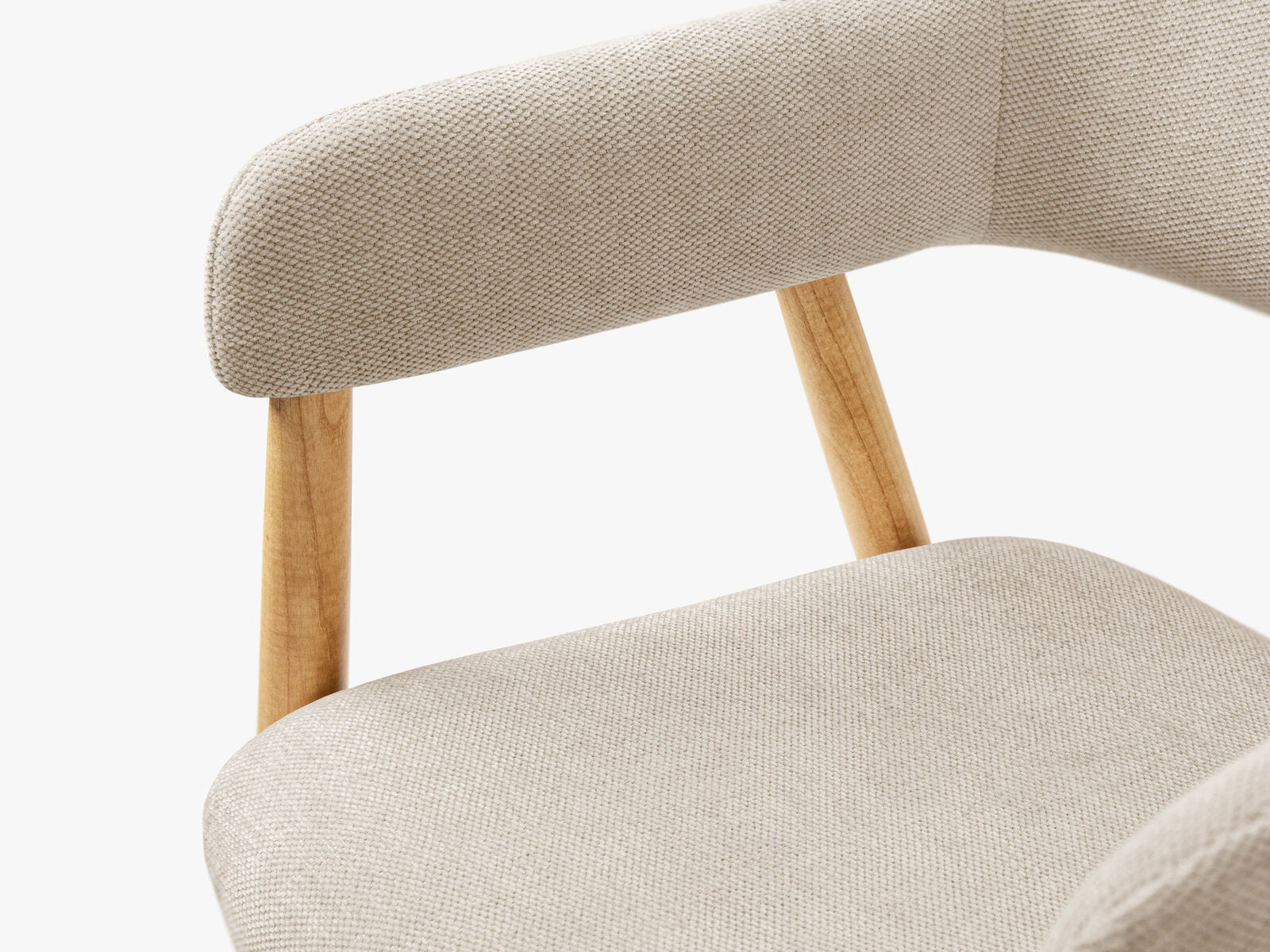 Micadoni Adra Samtiger Stuhl 56 cm (H 77 cm) [1CH_ADRA] Chenille Rebel Beige
