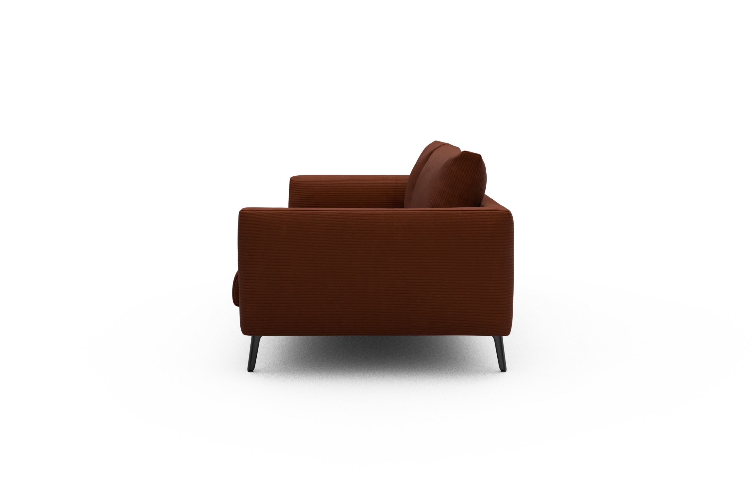 Sofa Karl 3-Sitzer Corduroy-Burnt-Orange