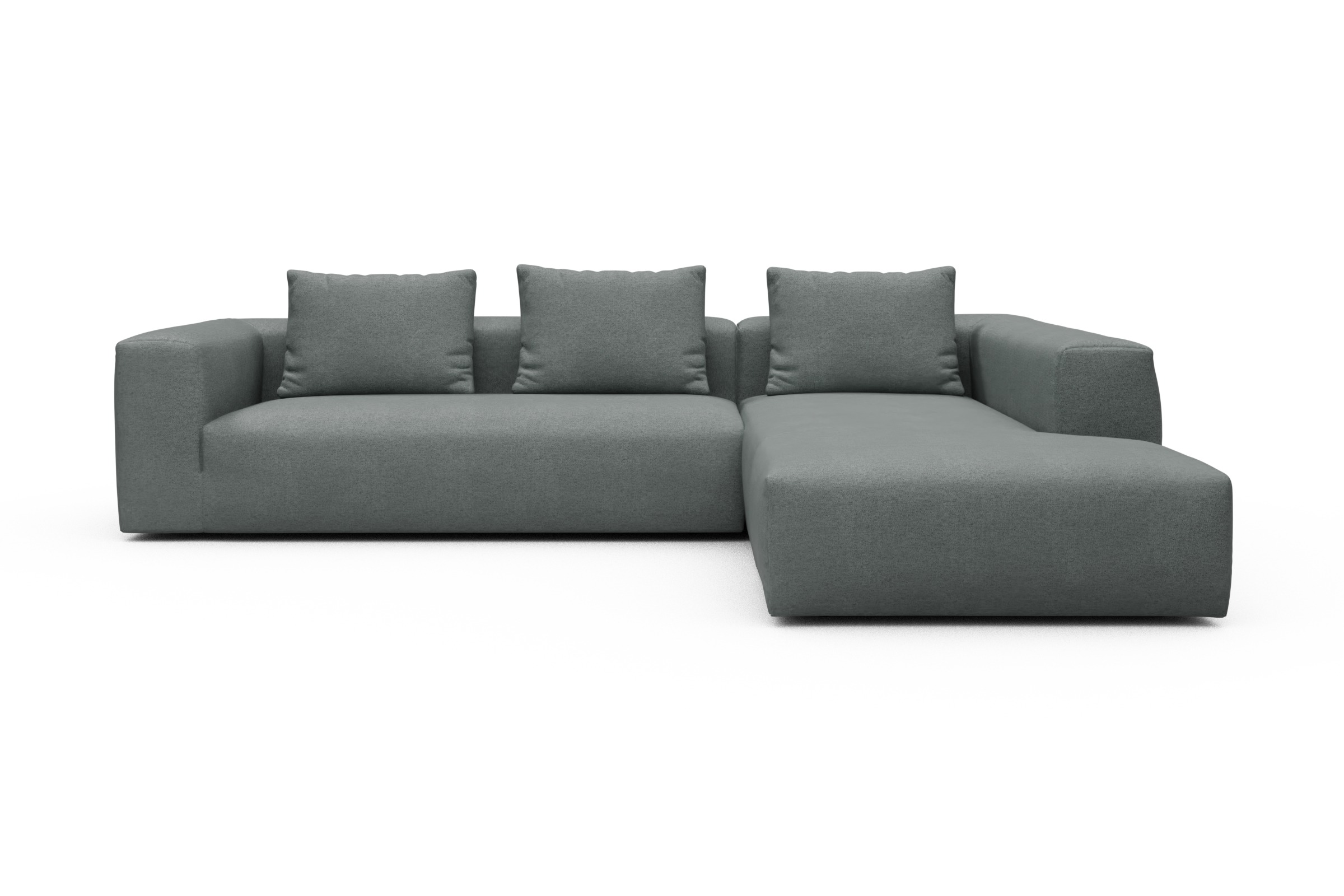 Skandi Home Ecksofa Fred Relax-Ecke rechts mit 2,5-Sitzer Denari-Soft-Grey moebelfaktor