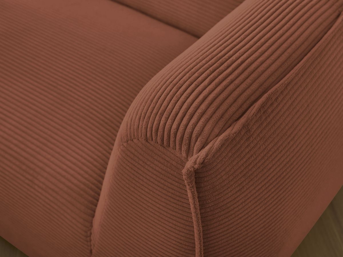 Bobochic Giorgia Sofa 3-Sitzer Cordsamt Orange