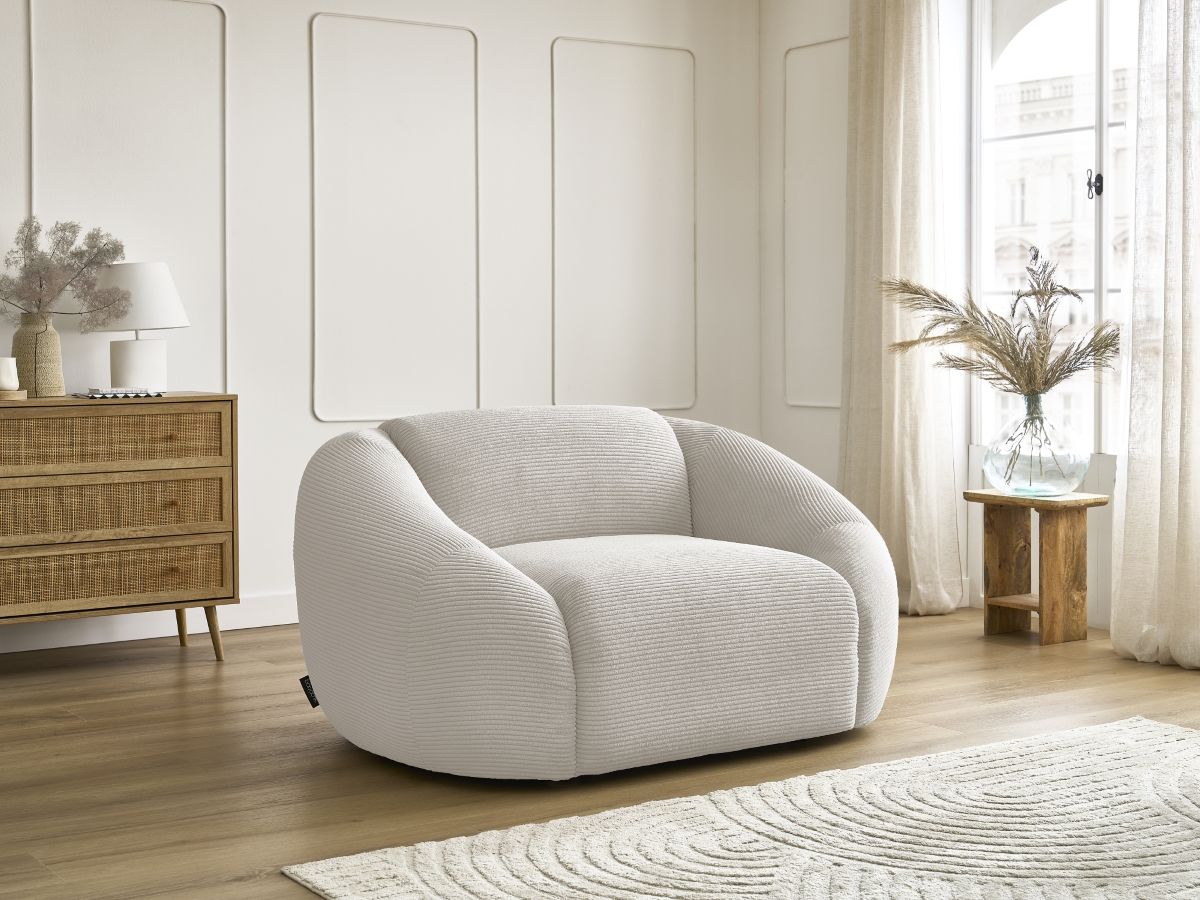 Bobochic Tina Sessel Cordsamt Beige