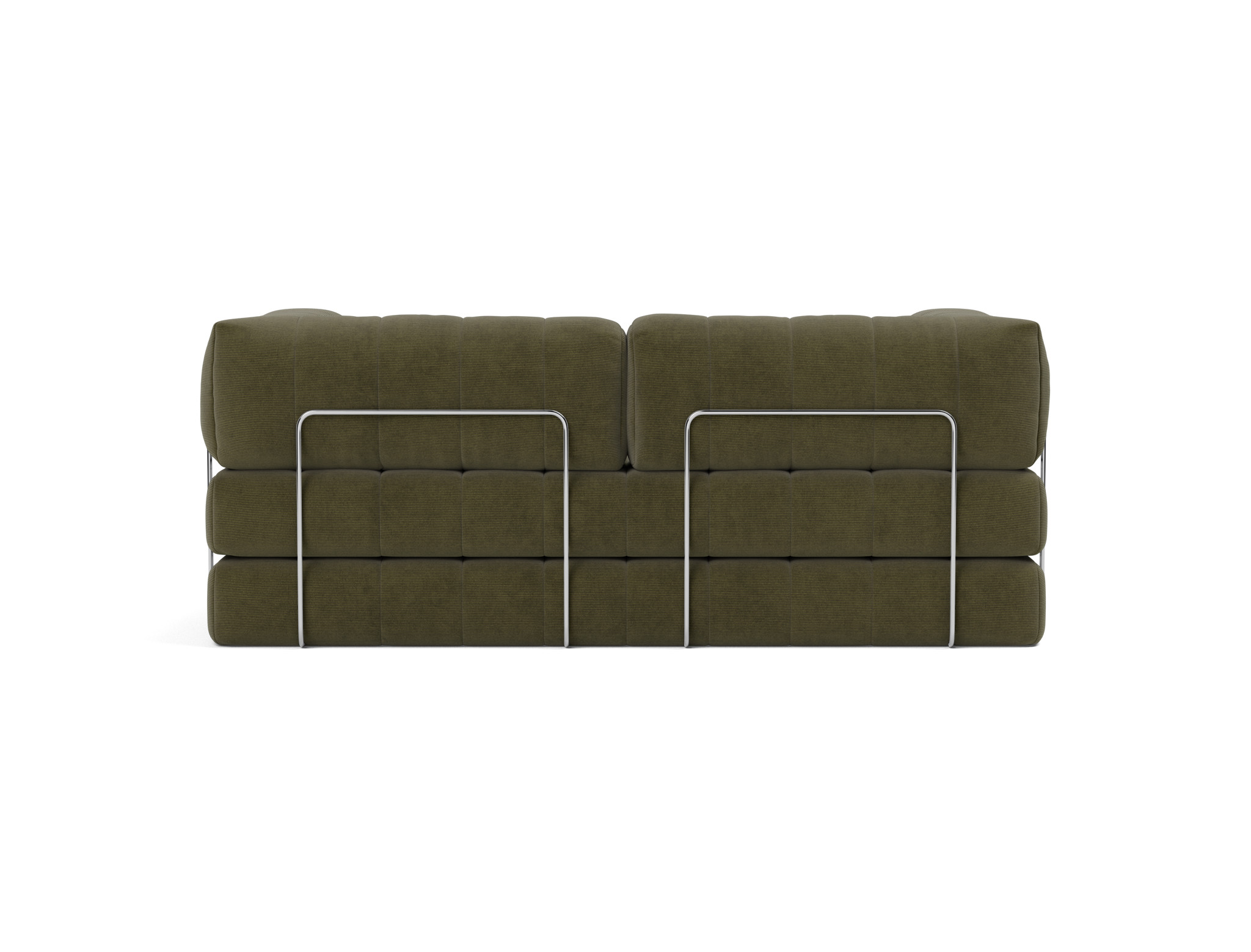 Schlafsofa CozyPad mit Armlehnen Kord Cordufine 316-Pine-Green