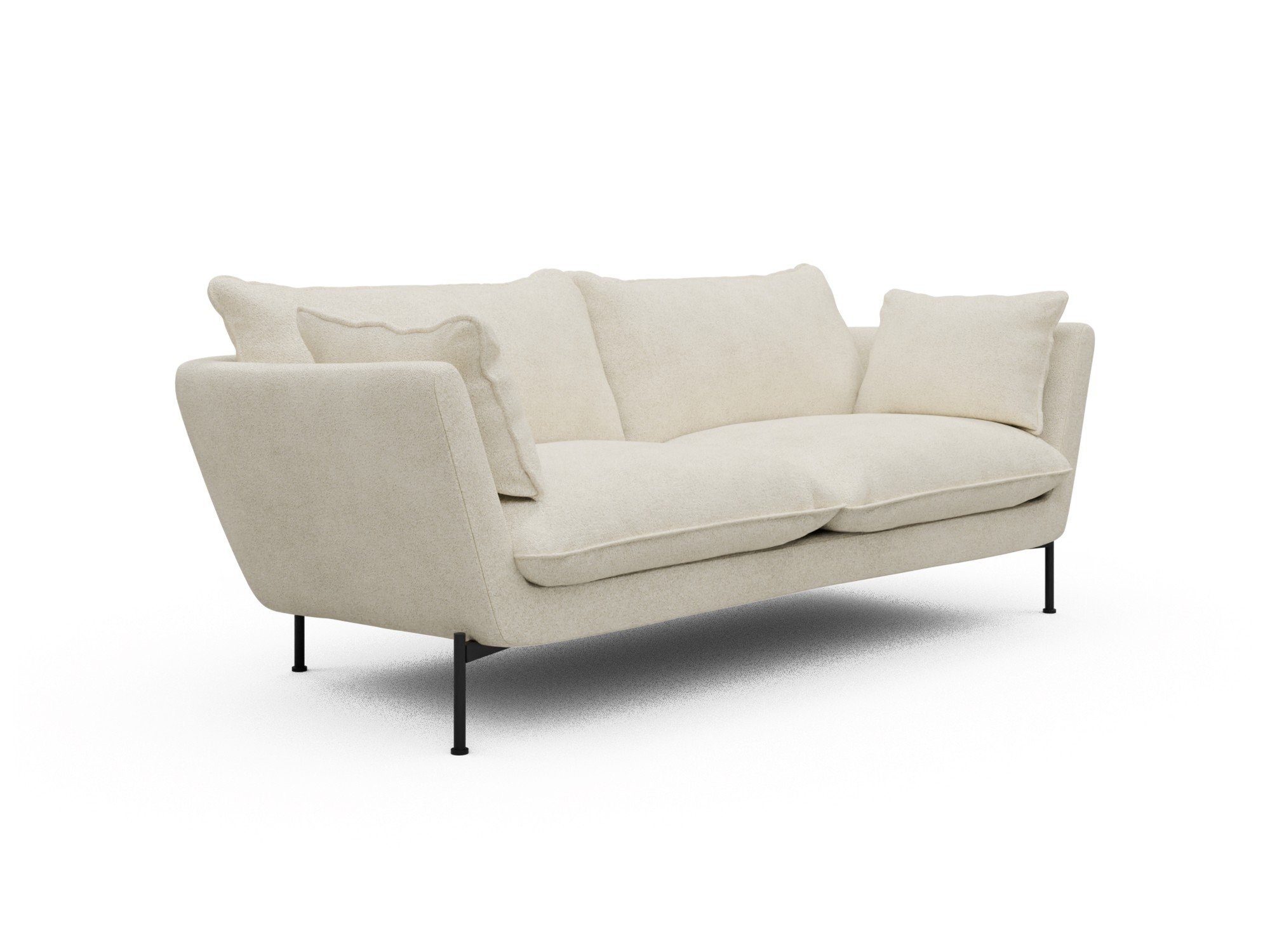 Skandi Home Sofa Anton Soft 2-Sitzer Boucle-Off-White moebelfaktor