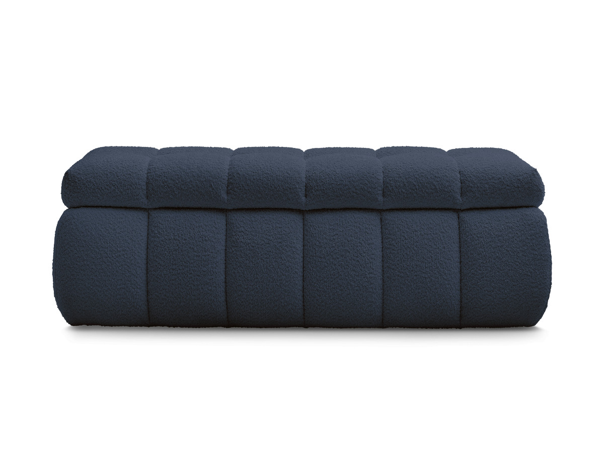 Bobochic Mont-blanc Bettbank Bouclé-Stoff Dunkelblau