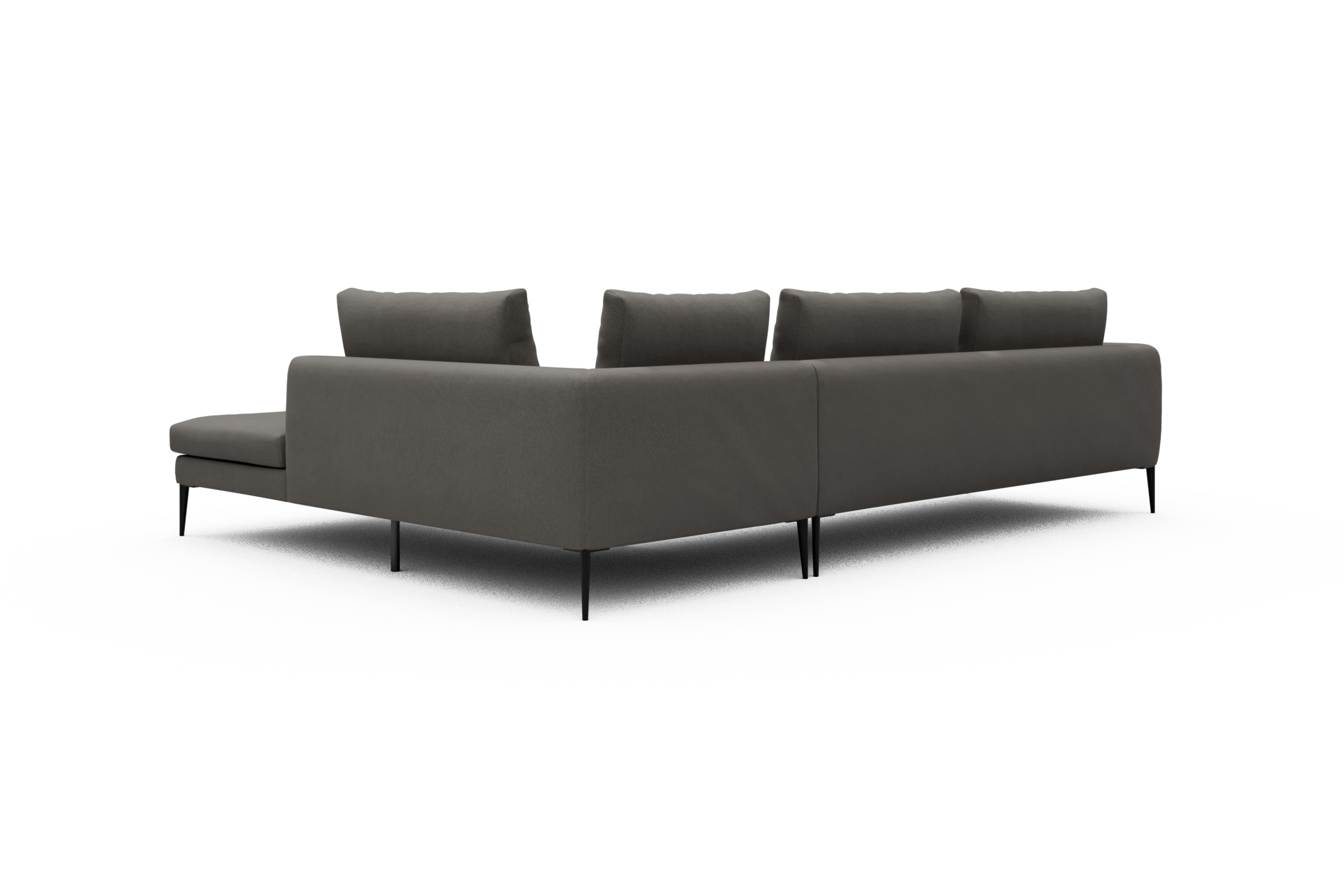 Ecksofa Paul Relax-Ecke links mit 3-Sitzer Satya-Taupe