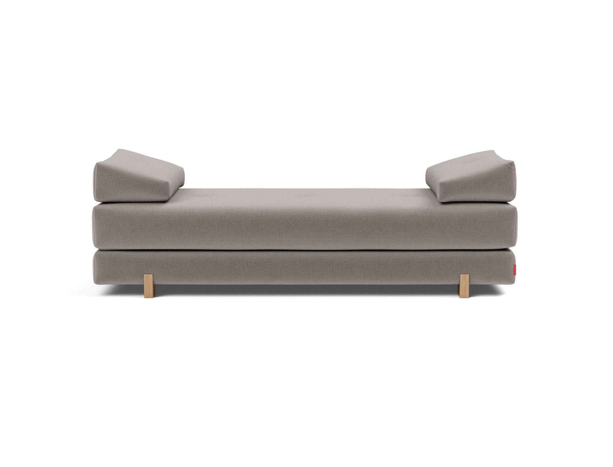 Tagesbett Sigmund Chenille Esina 418-Truffle Beine Drip Eiche