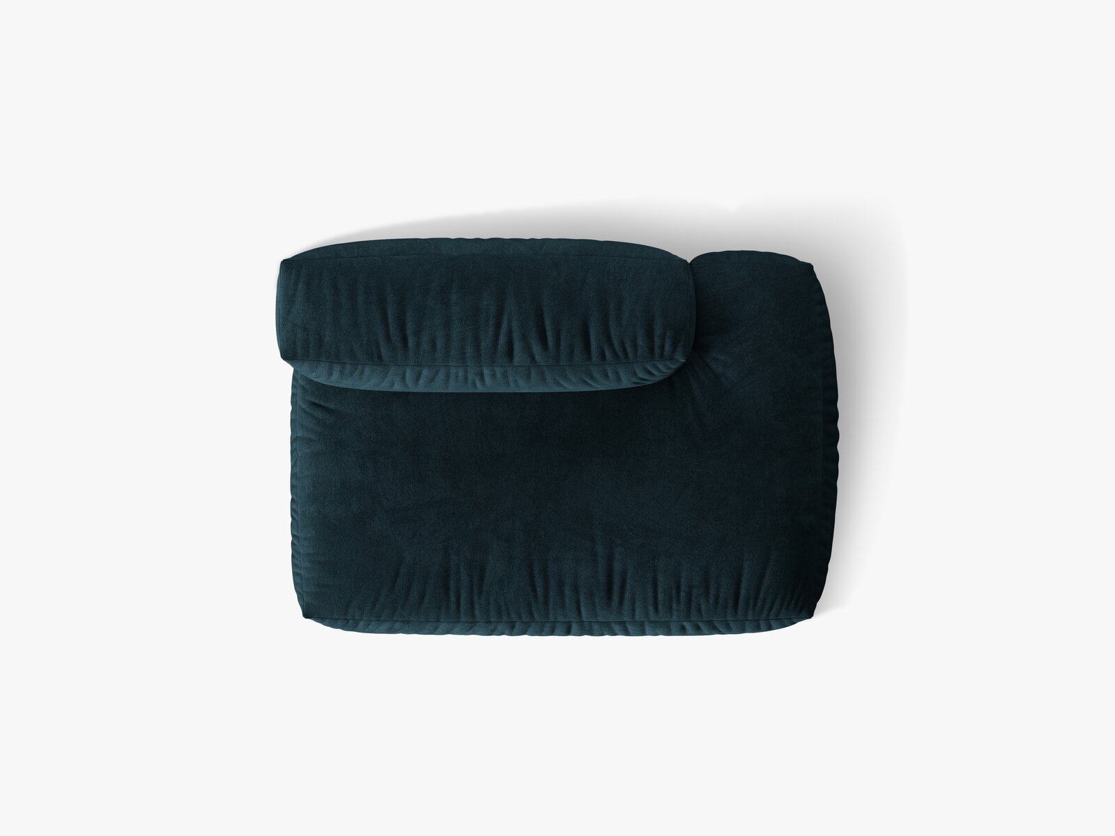 Micadoni Ecksofa-Modul Martina 1-Sitzer Samt Vogue Tiefes Petrol Rechts