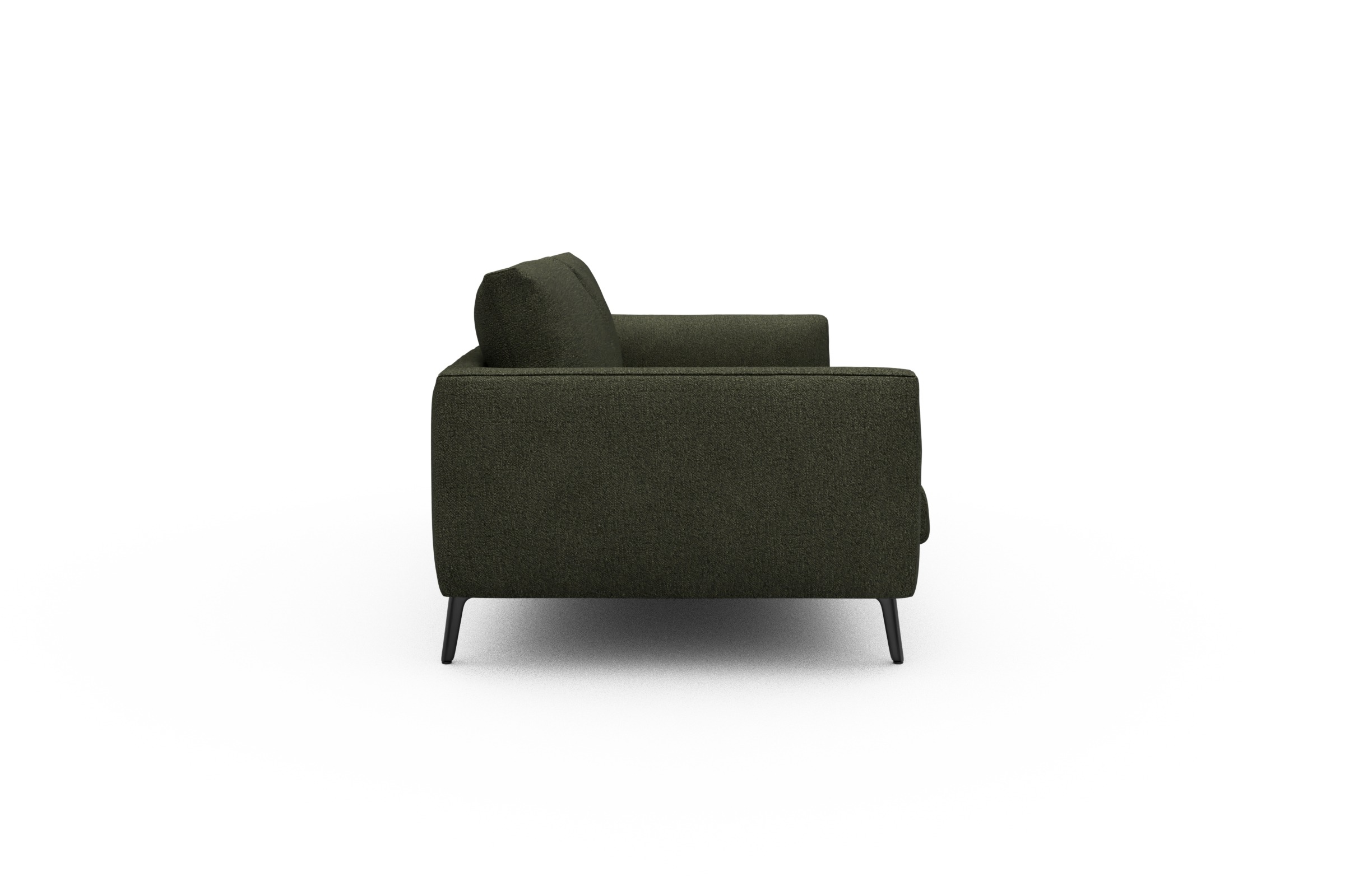 Sofa Karl 3-Sitzer Boucle-Forest-Green