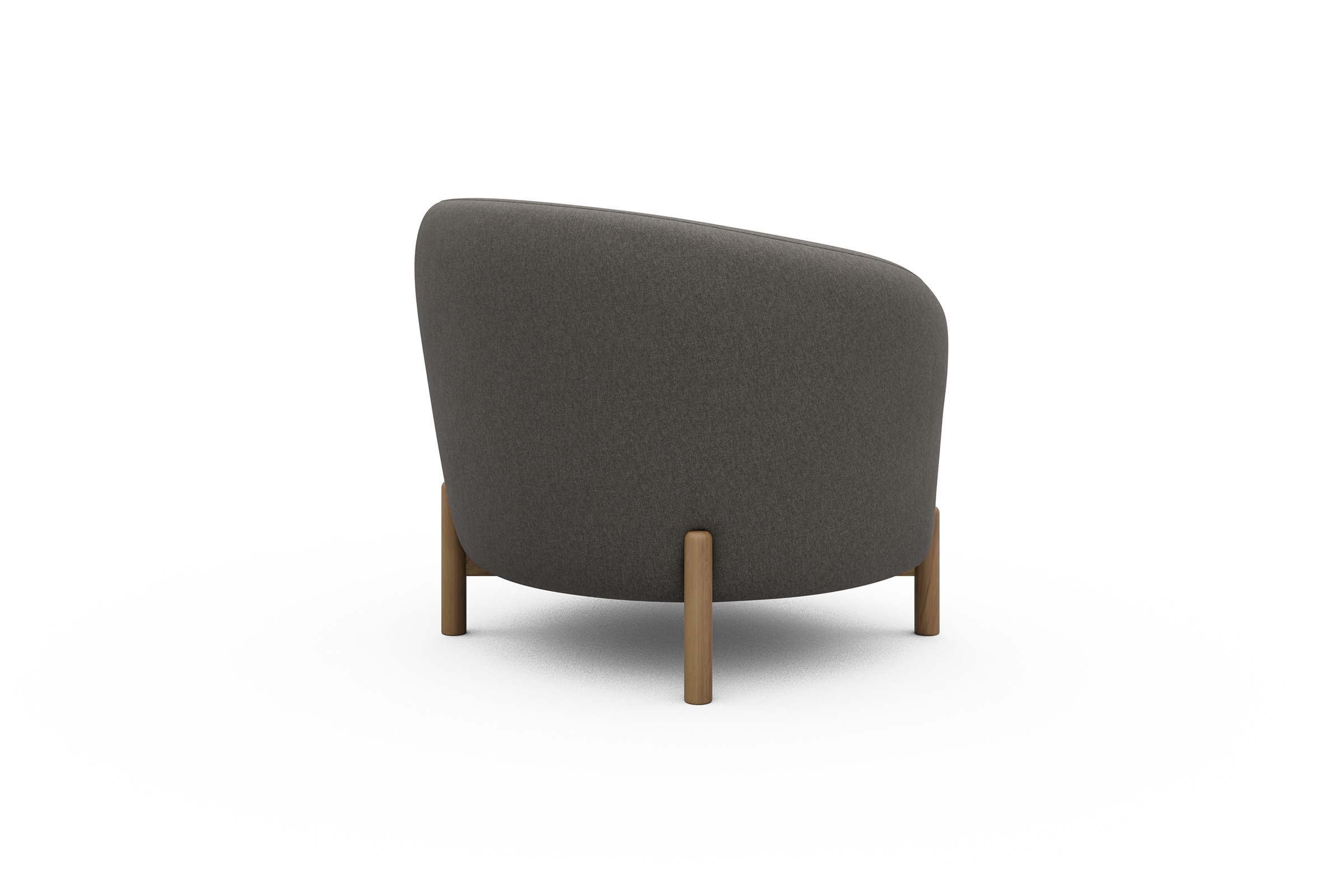 Sessel Ronda Holzbeine Eiche Natur Satya-Taupe