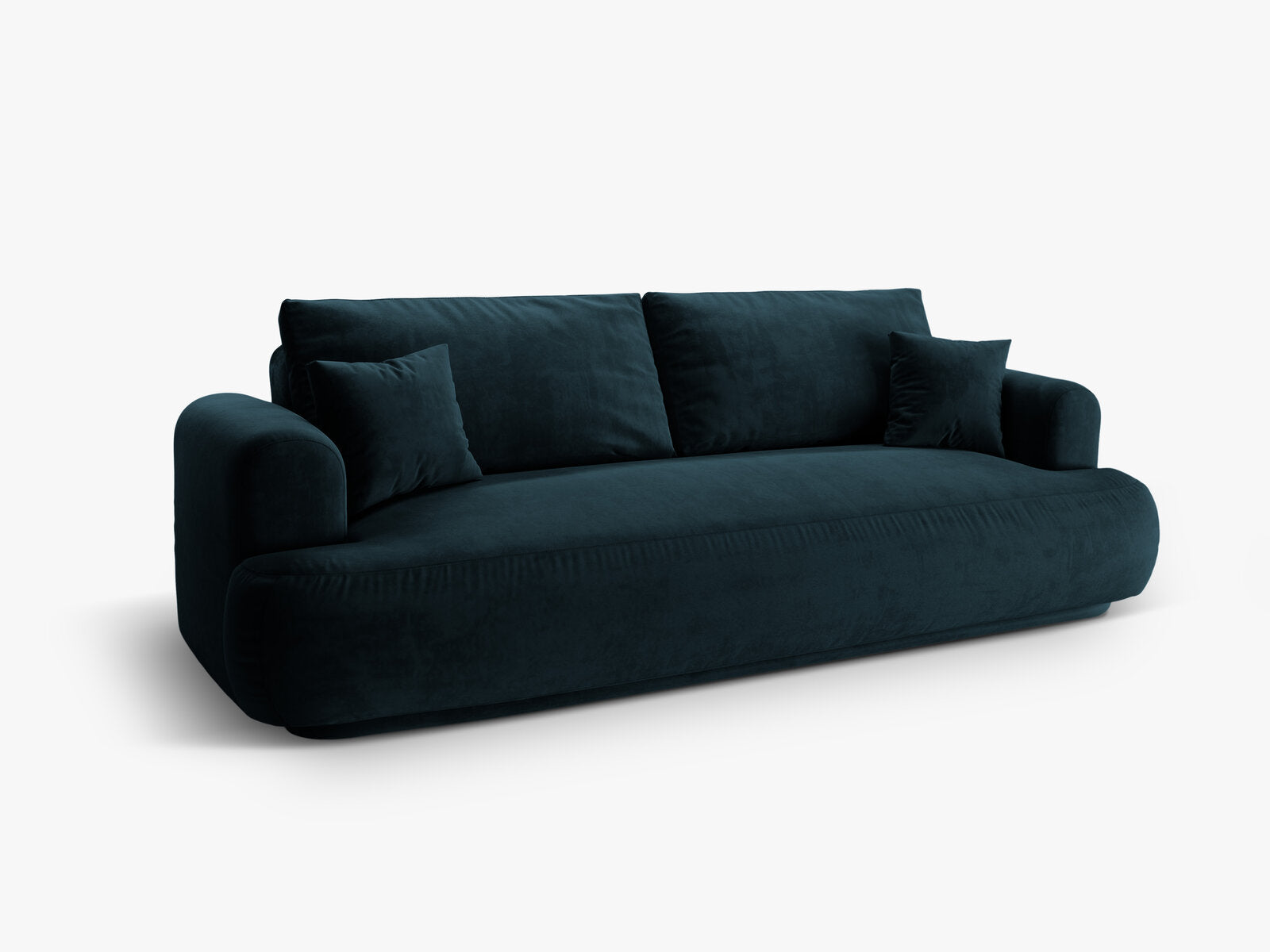 Micadoni Ella Sofa Mit Bettfunktion Und Stauraum Samt Vogue Dunkelpetrol