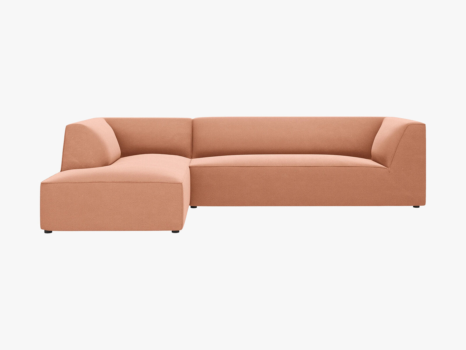 Micadoni 4-Sitzer Modular Sofa Ruby Links Samt Salvador Rosa