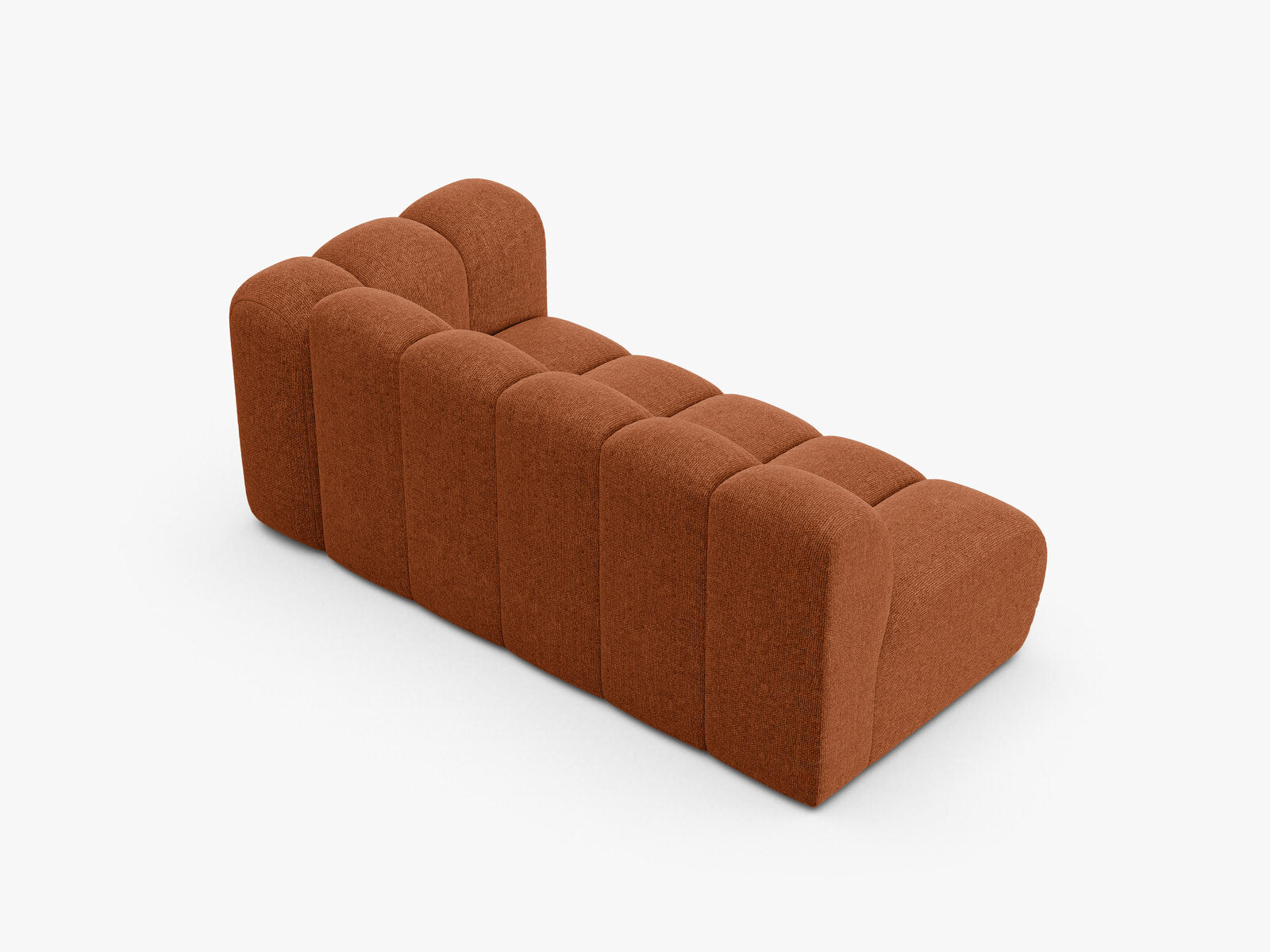 Micadoni Modul Lupine 3-Sitzer Rechts Chenille Eden Ziegel