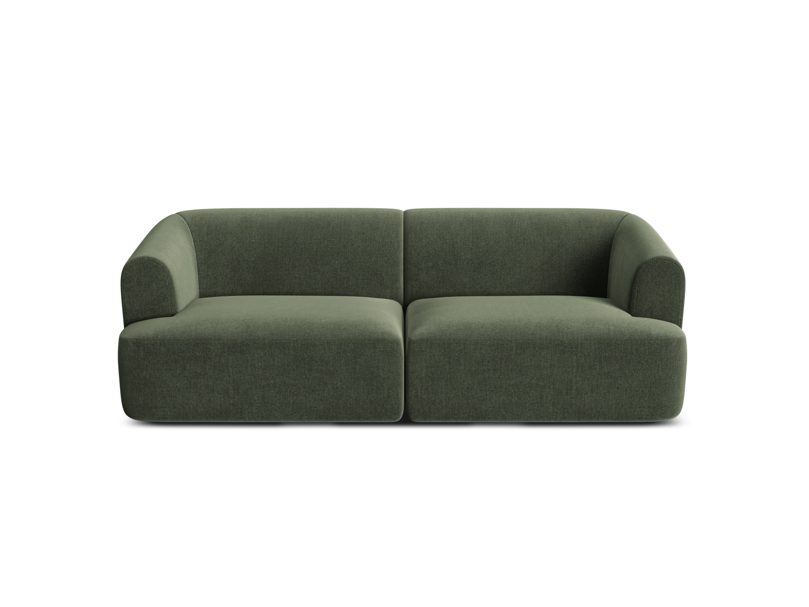 Cosmopolitan Design Sofa Campi 3-Sitzer Samt Vogue Grün