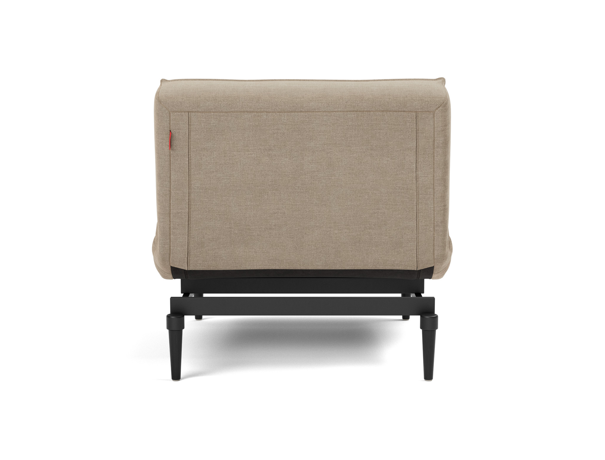 Sessel Splitback Flachgewebe Phobos 587-Mocha Beine Styletto Eiche schwarz