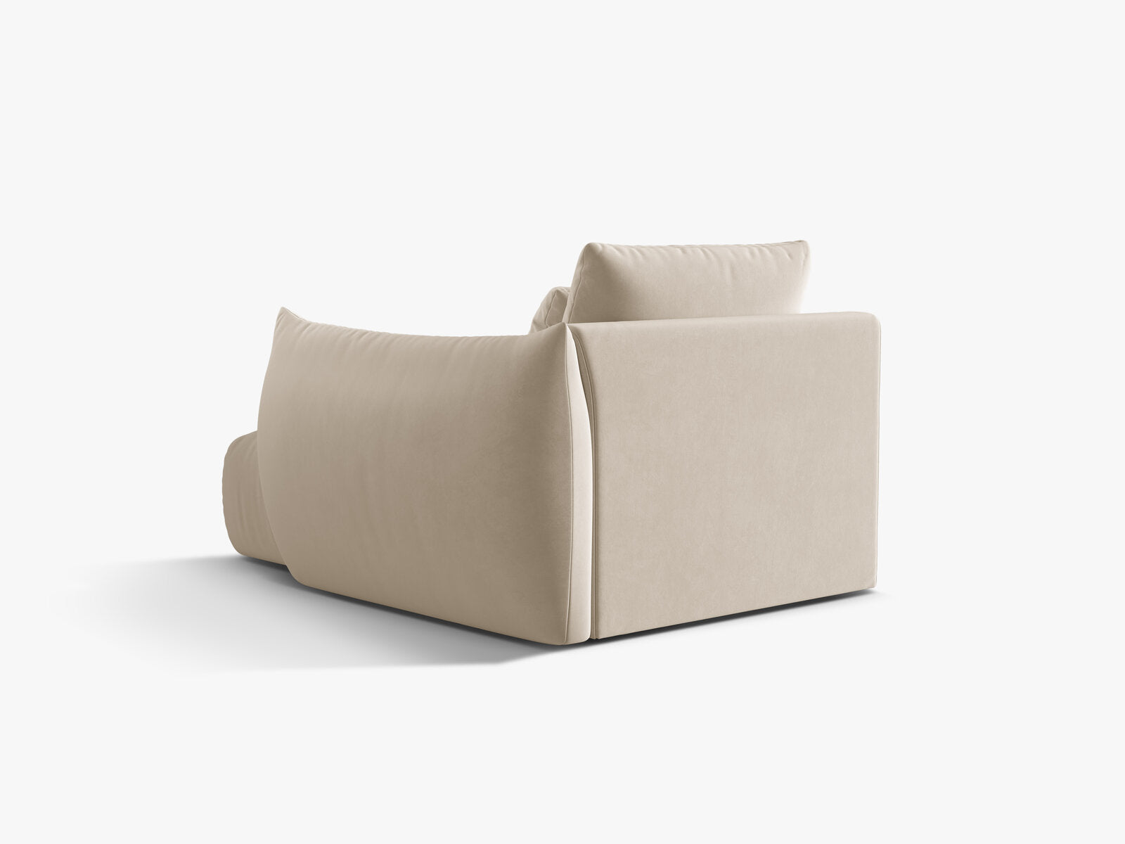 Micadoni Bloom Chaiselongue Rechts Samt Casino Helles Beige
