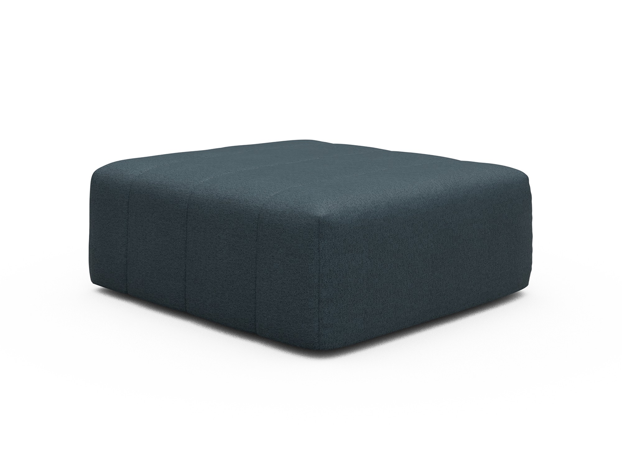 Ottomane Hugo Strukturierter Stoff Denari 489-Royal-Blue
