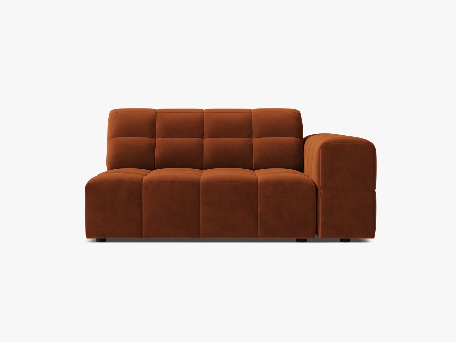 Micadoni Jennifer Sofamodul XL Rechts Samt Bluvel Terrakotta