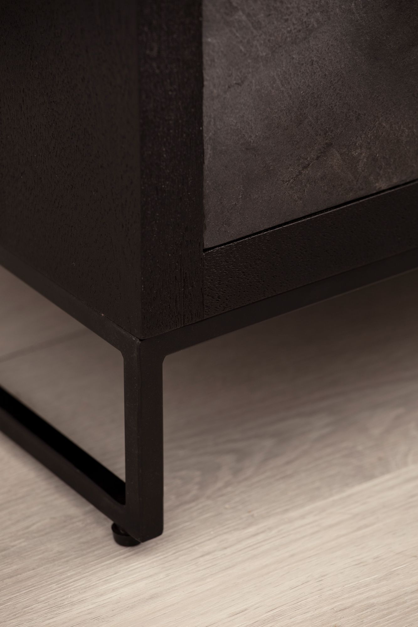 Nachttisch Blomvag Massivholz Schwarz 40 × 30 × 60 cm