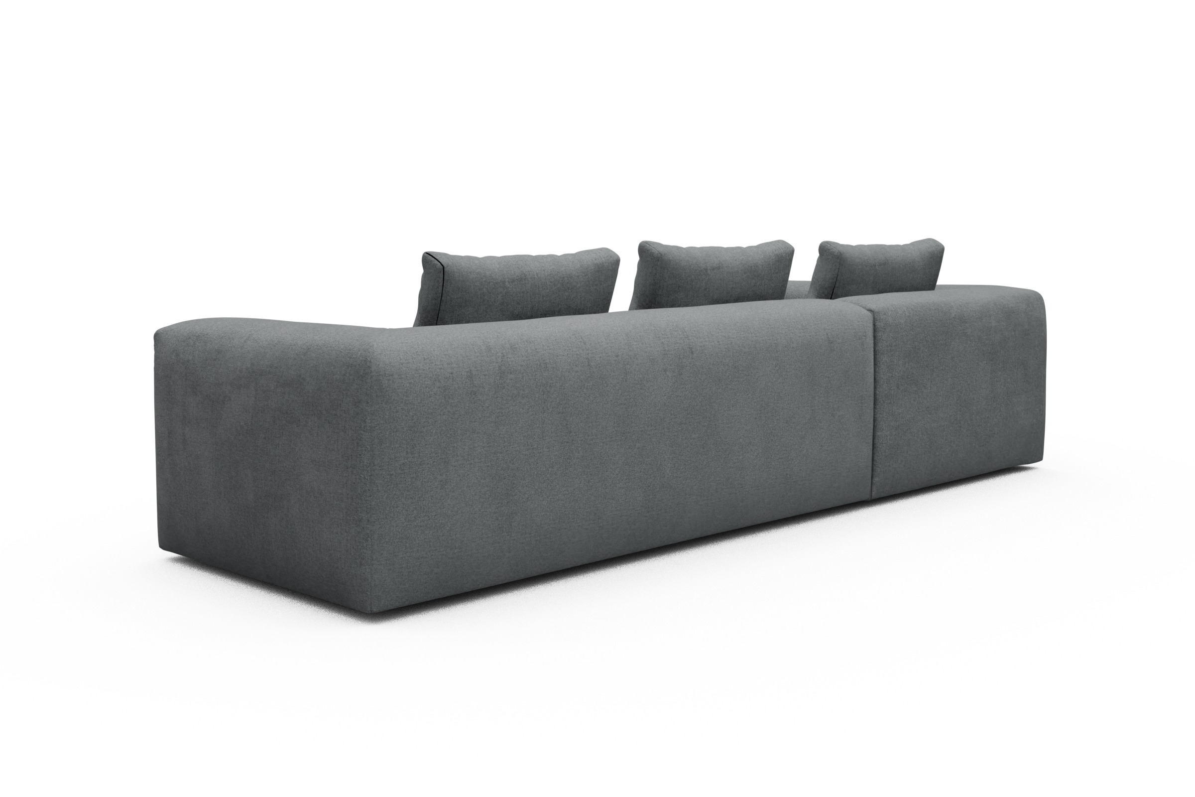 Ecksofa Fred Relax-Ecke links mit 2,5-Sitzer Casone-Gravel-Grey